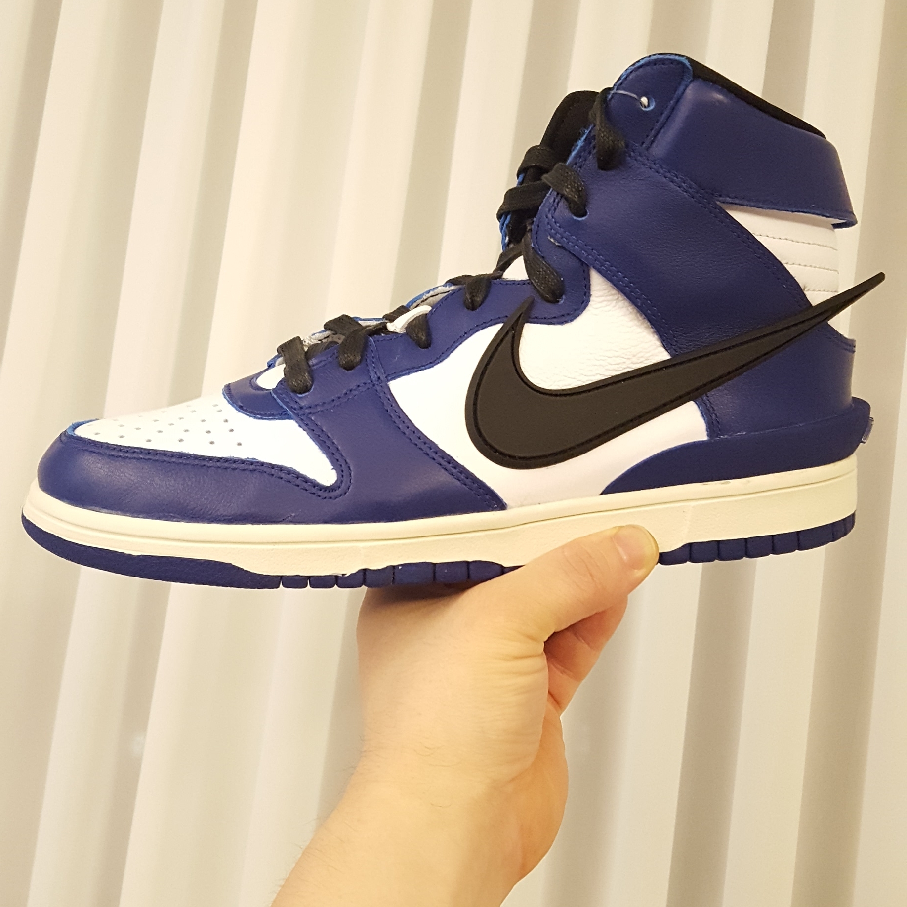 Nike x Ambush Dunk High Deep Royal Blue 착용 스타일