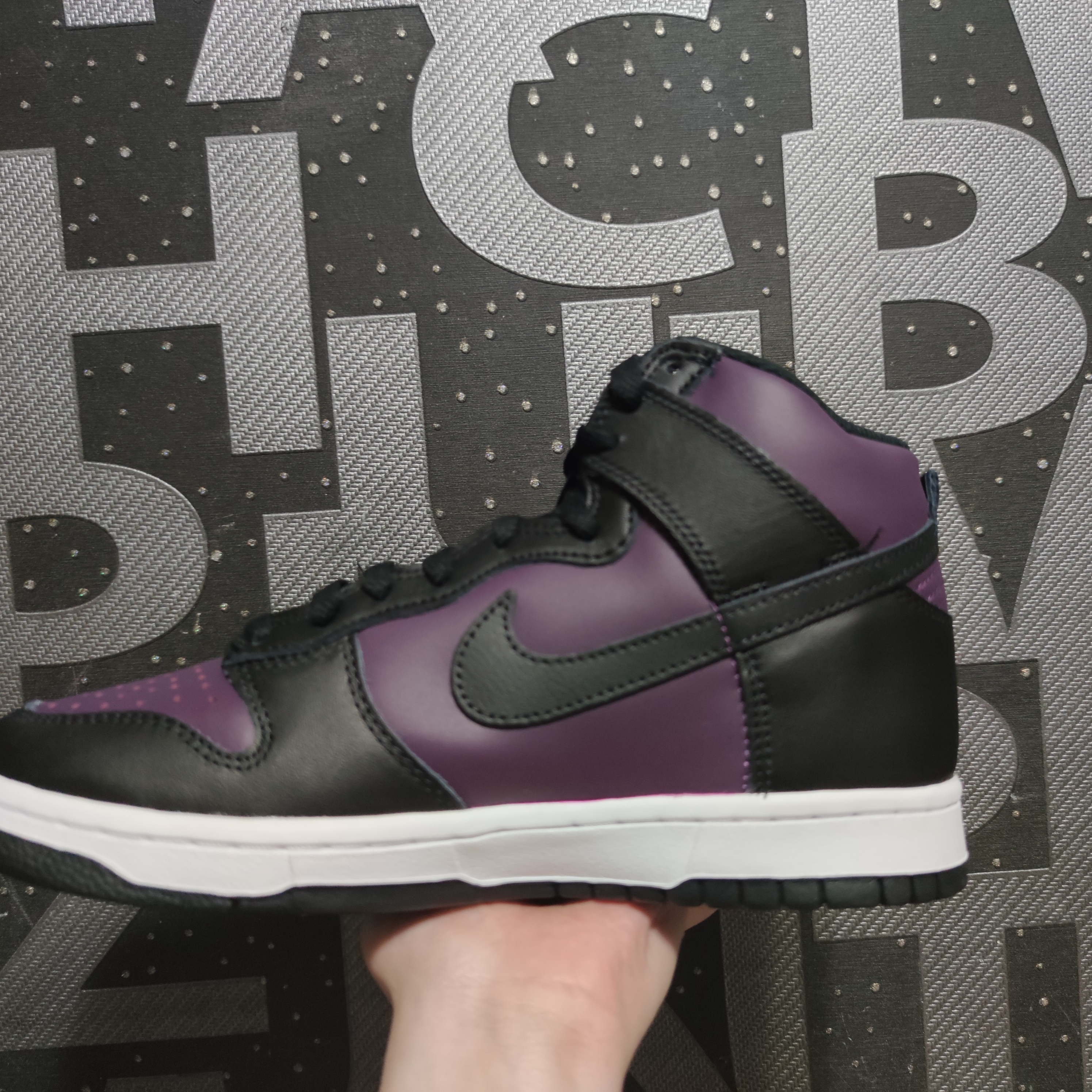Nike x Fragment Dunk High Black 착용 스타일 - 3