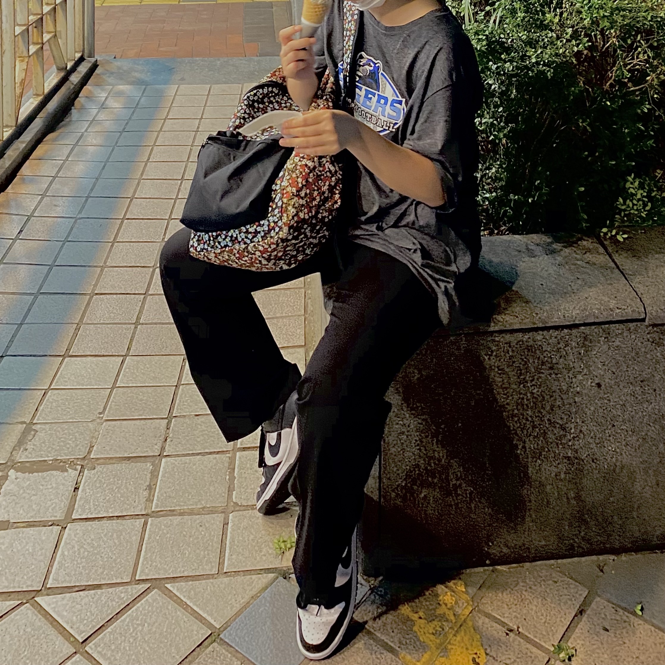 (GS) Nike Dunk Low Black, (W) Nike Dunk Low Black 착용 스타일