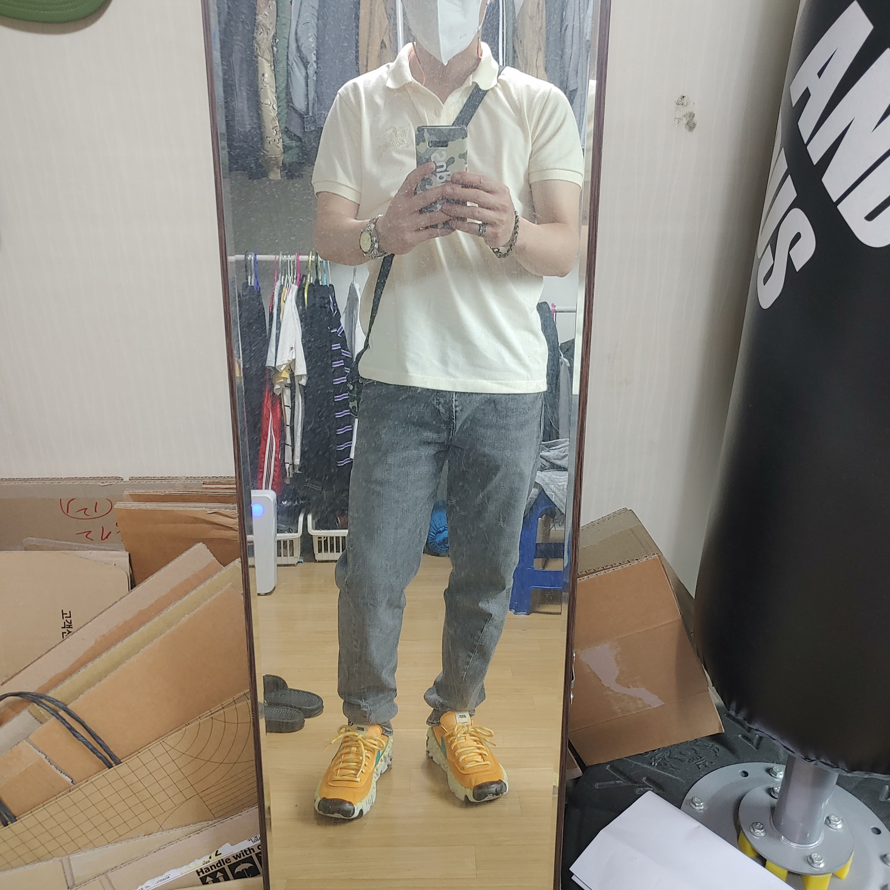 Nike Overbreak SP Khaki 착용 스타일