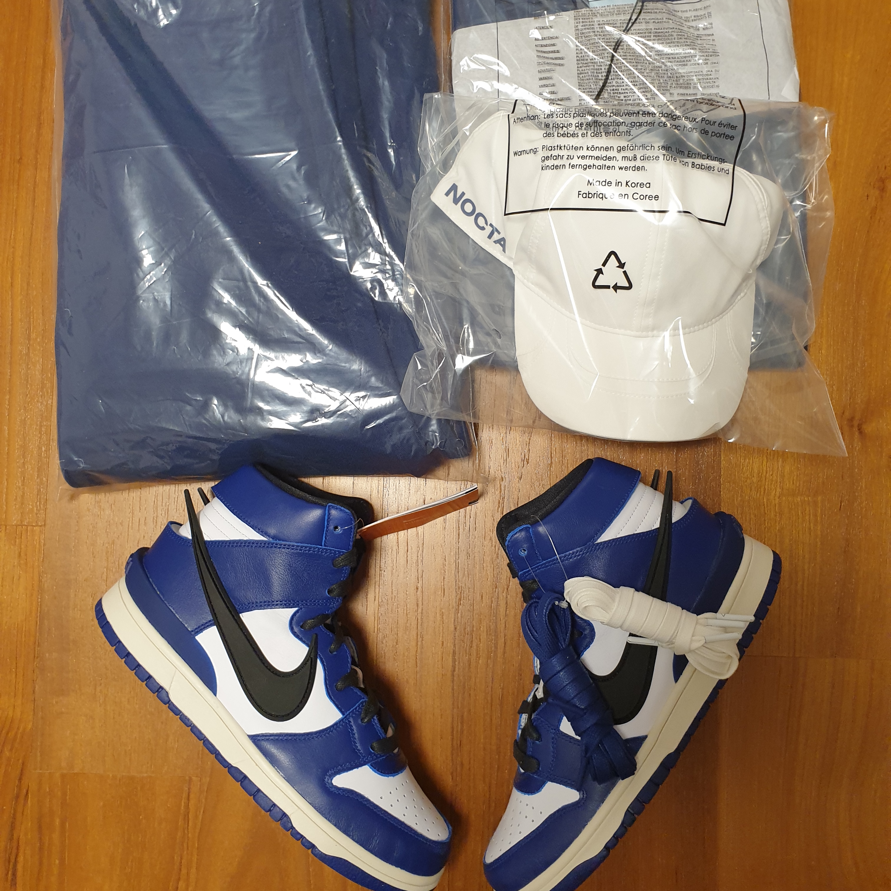 Nike x Ambush Dunk High Deep Royal Blue 착용 스타일 - 5