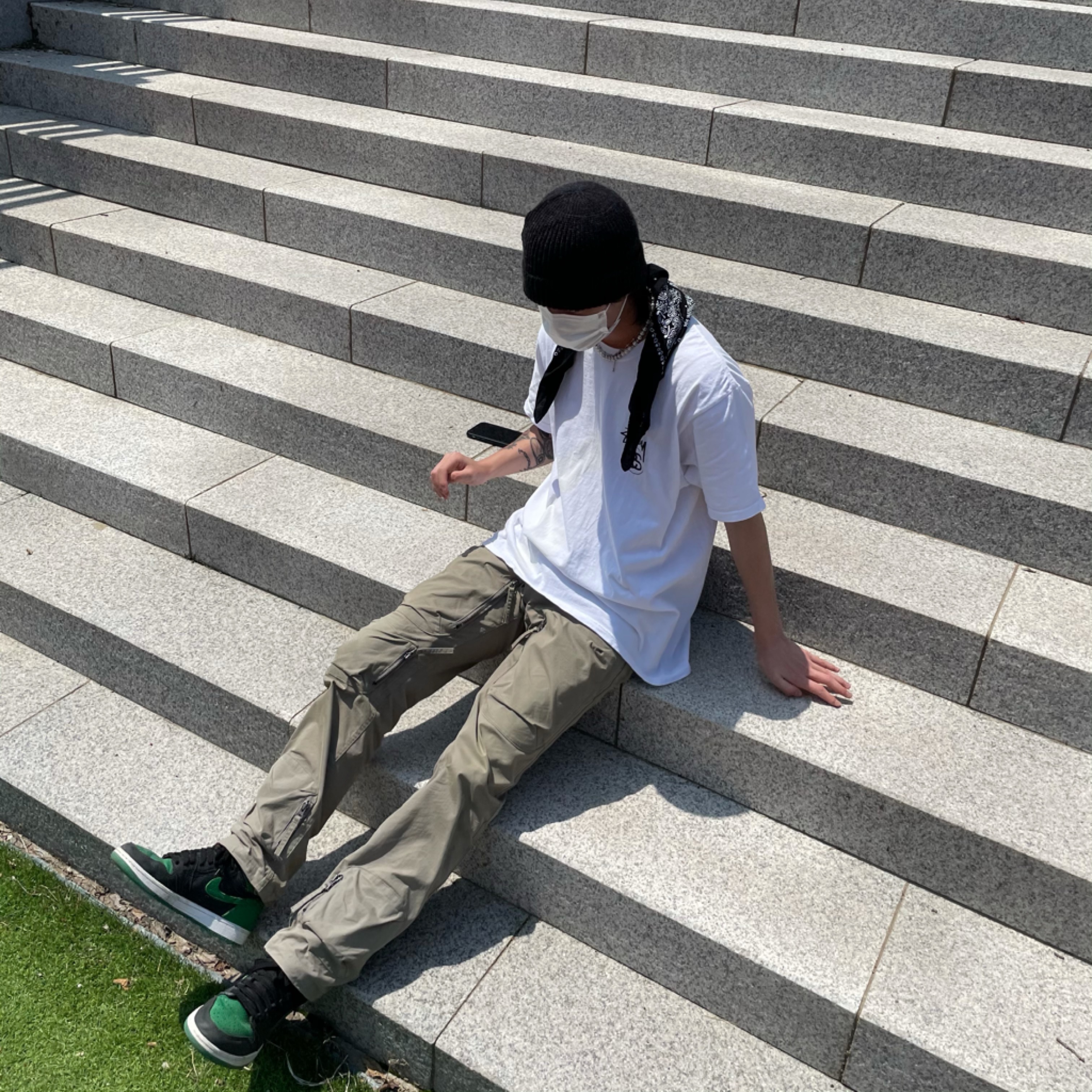 Jordan 1 Retro High OG Pine Green Black 착용 스타일