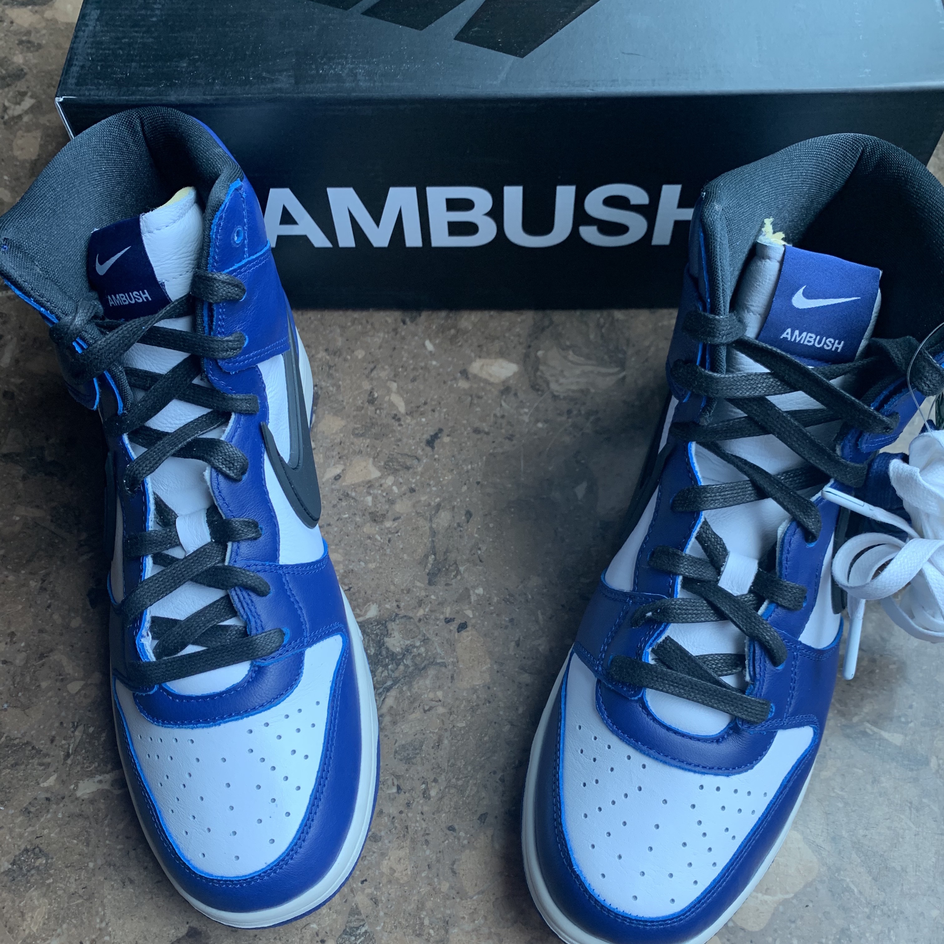 Nike x Ambush Dunk High Deep Royal Blue 착용 스타일 - 1