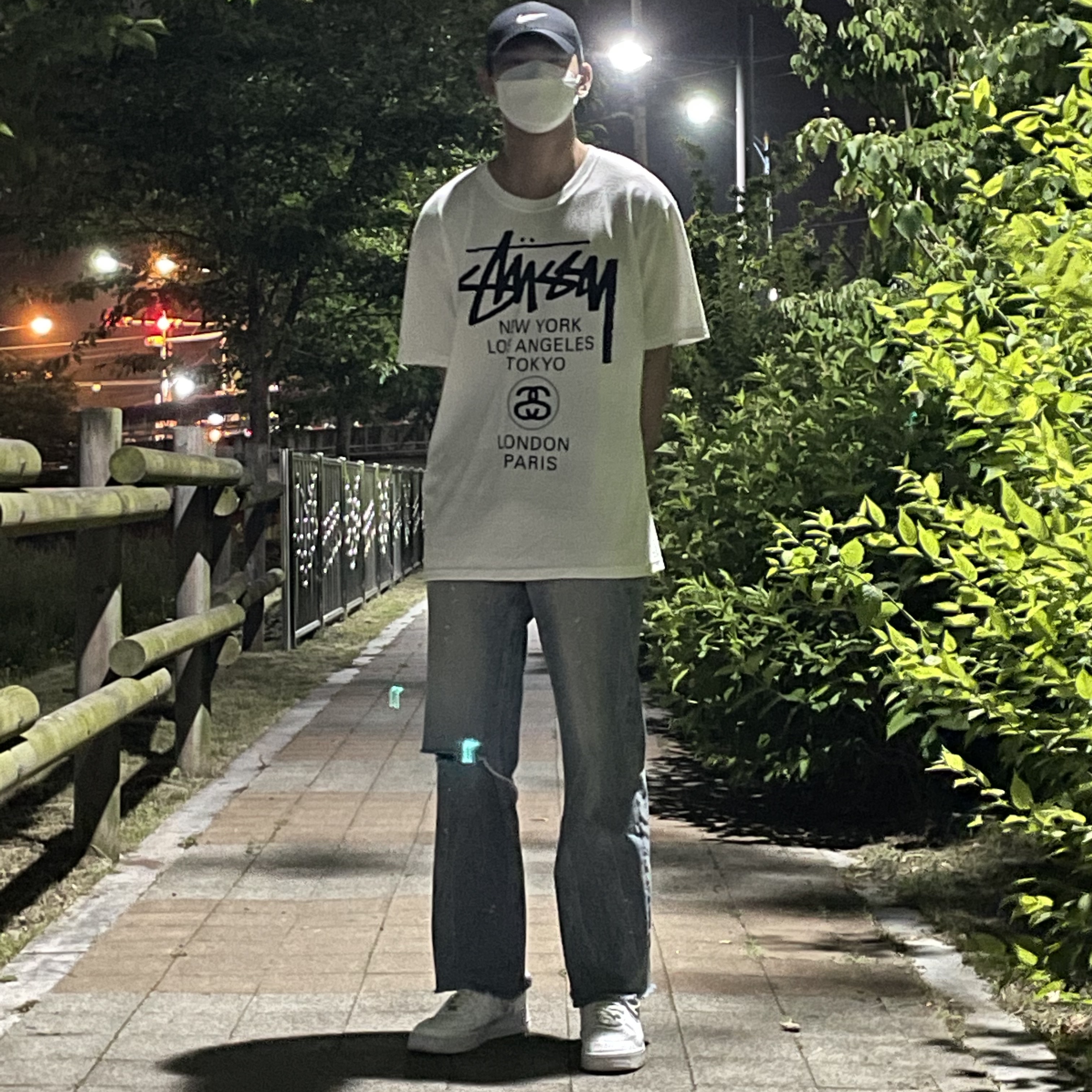 Nike Air Force 1 '07 Low White 착용 스타일