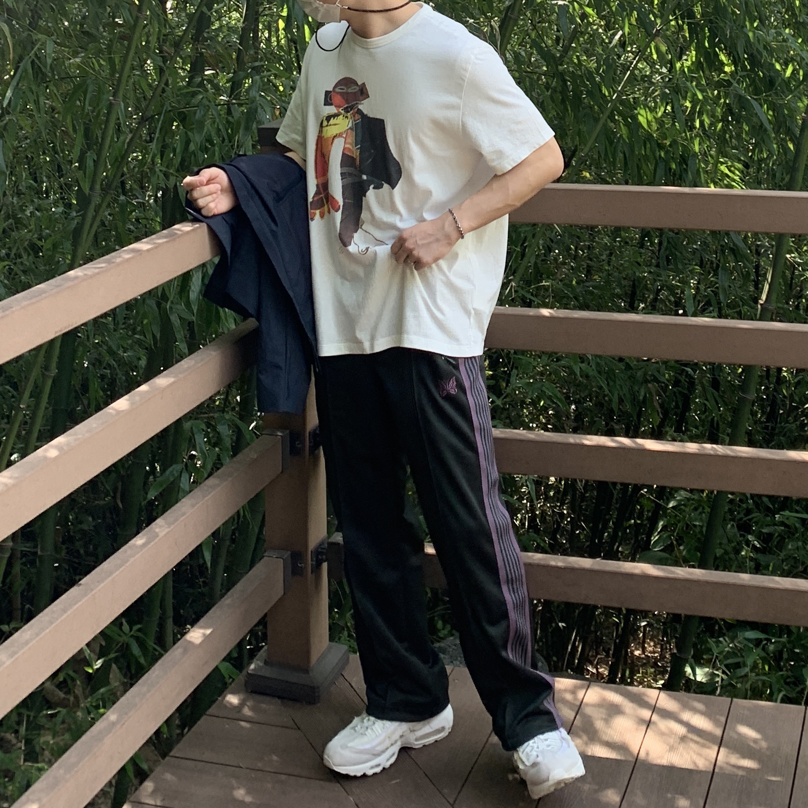 Nike x Comme des Garcons Homme Plus Air Max 95 White 착용 스타일