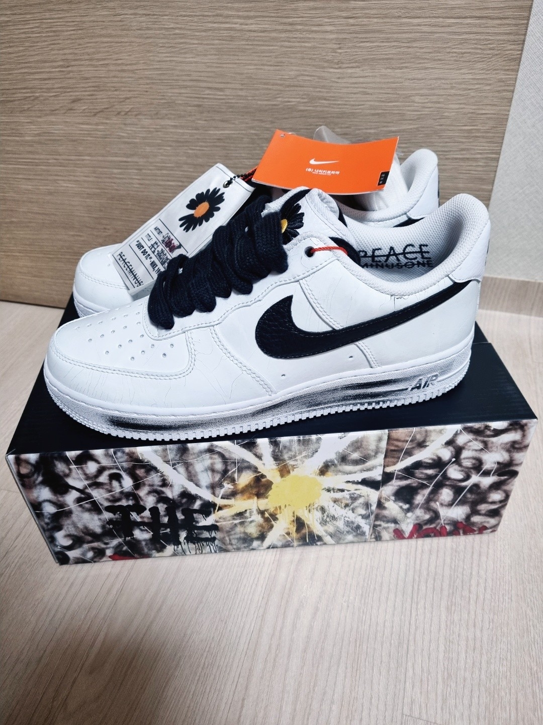 Nike x Peaceminusone Air Force 1 Low Para-Noise 2.0 착용 스타일 - 1