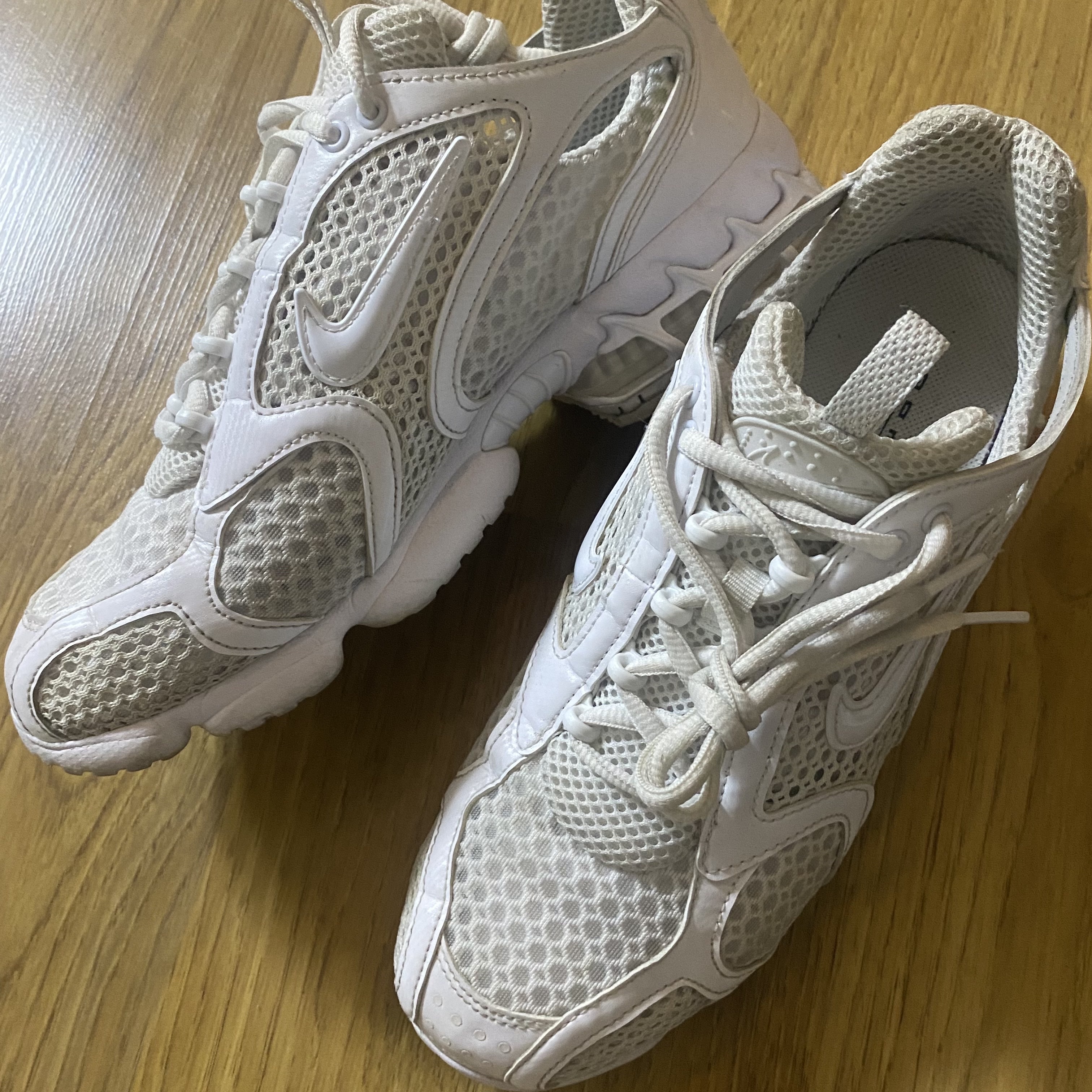 Nike Air Zoom Spiridon Cage 2 Triple White 착용 스타일