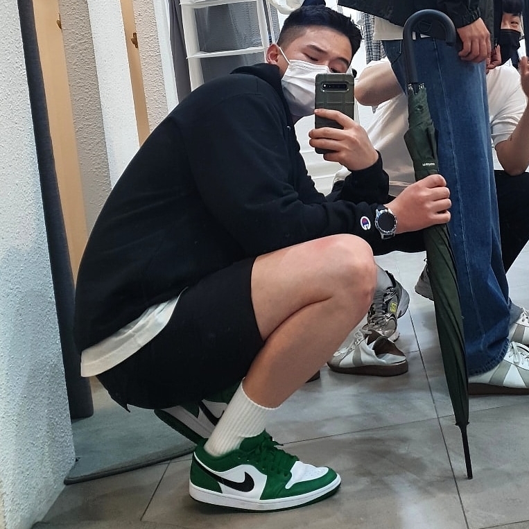 Jordan 1 Low Pine Green 착용 스타일