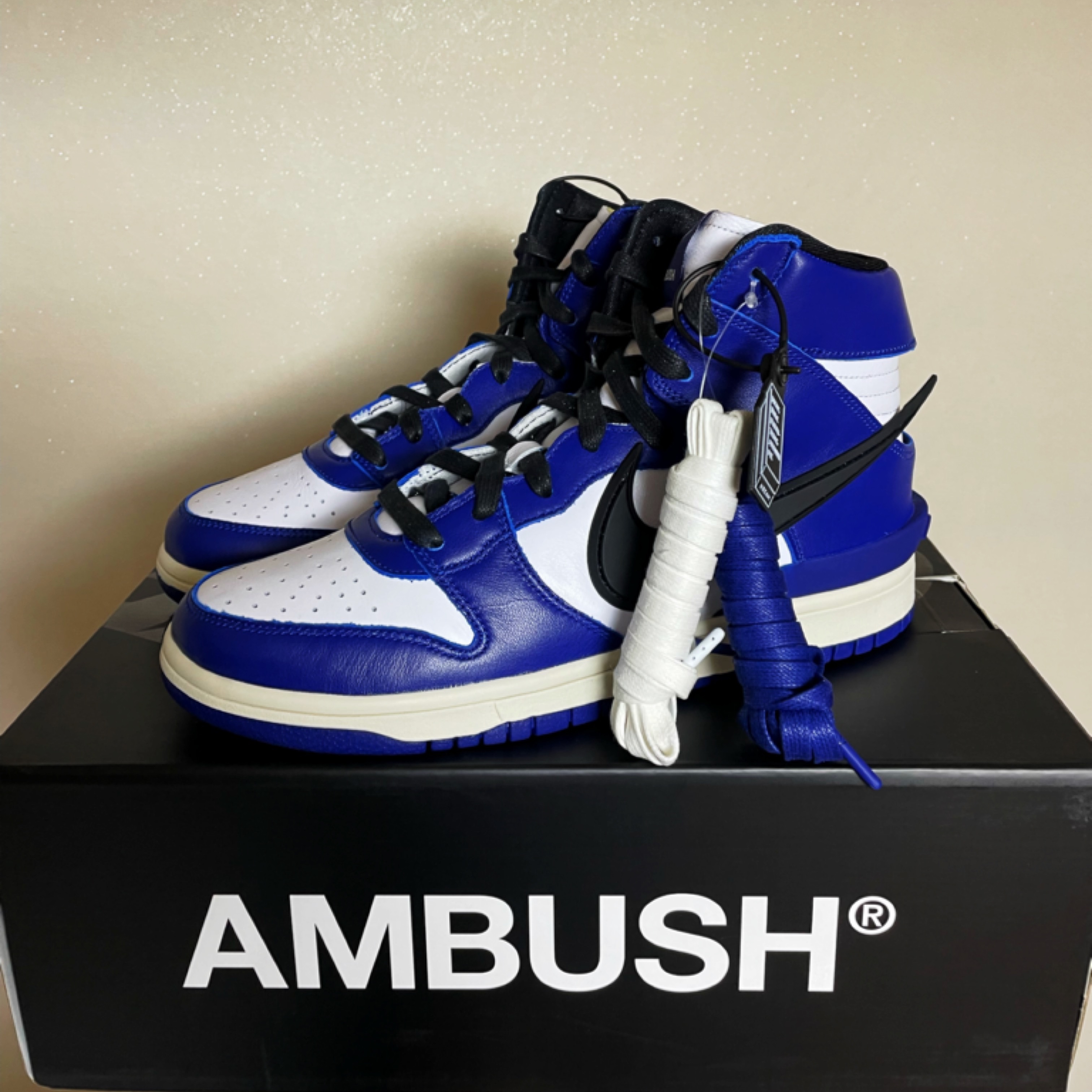 Nike x Ambush Dunk High Deep Royal Blue 착용 스타일 - 3