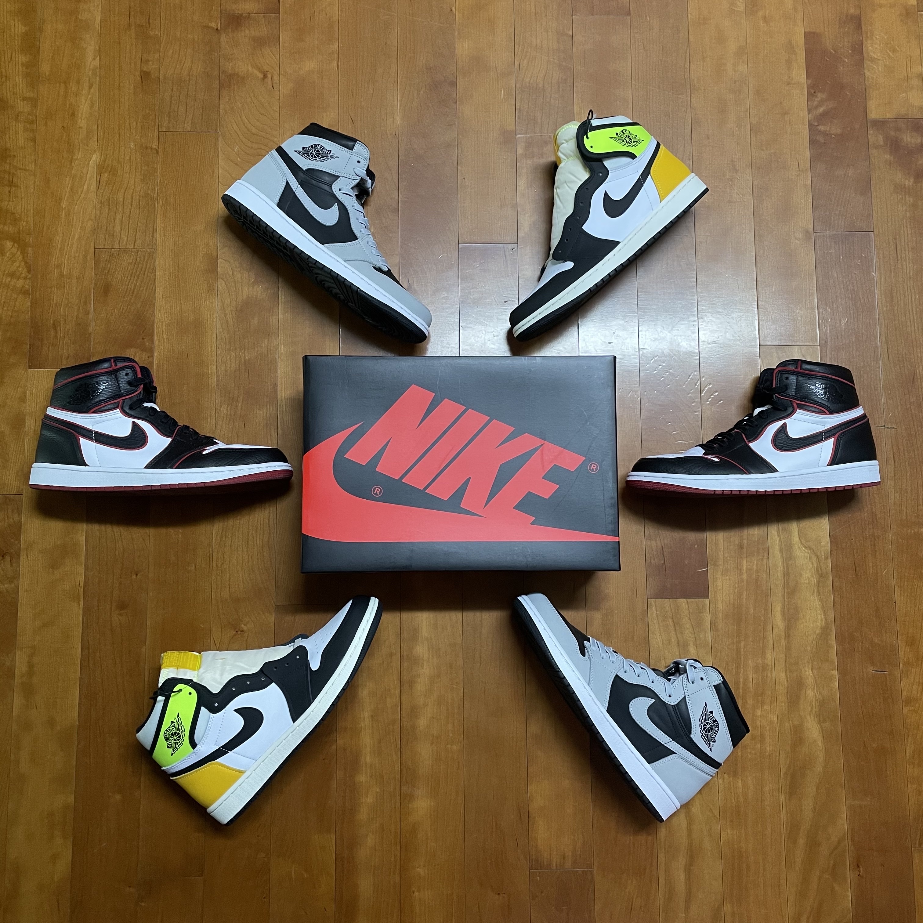 Jordan 1 Retro High OG Volt Gold, Jordan 1 Retro High OG Shadow 2.0 착용 스타일