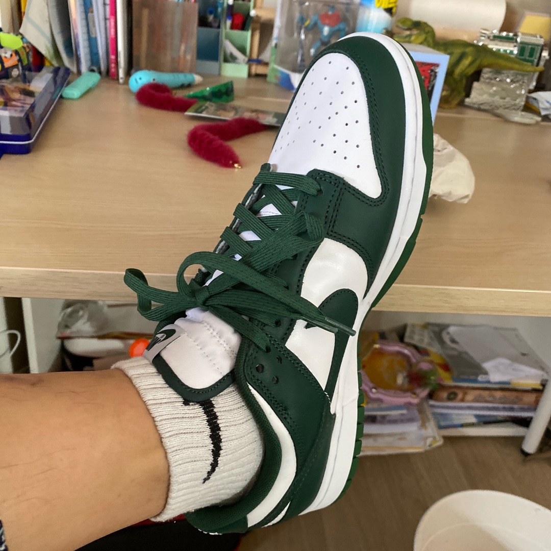 Nike Dunk Low Retro Varsity Green, Nike Dunk Low Retro Varsity Maize 착용 스타일 - 1
