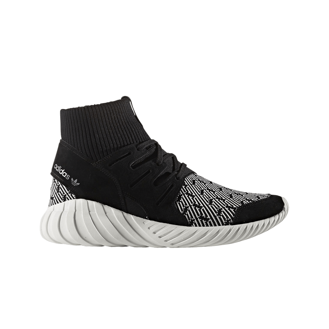 S80096 Adidas Tubular Doom Black White - 대표 이미지 #1