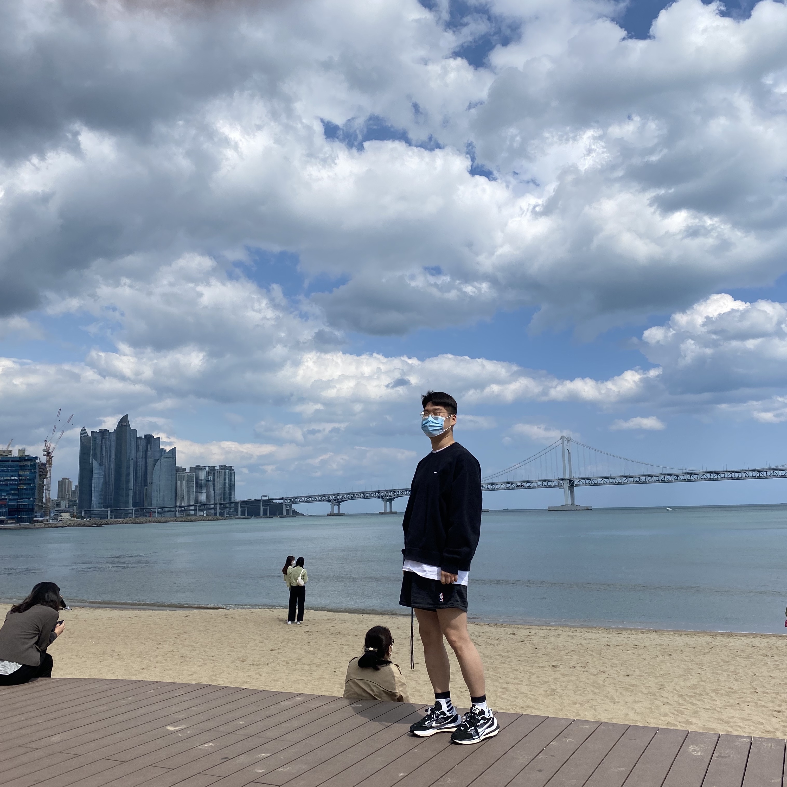 Nike x Sacai VaporWaffle Black White 착용 스타일