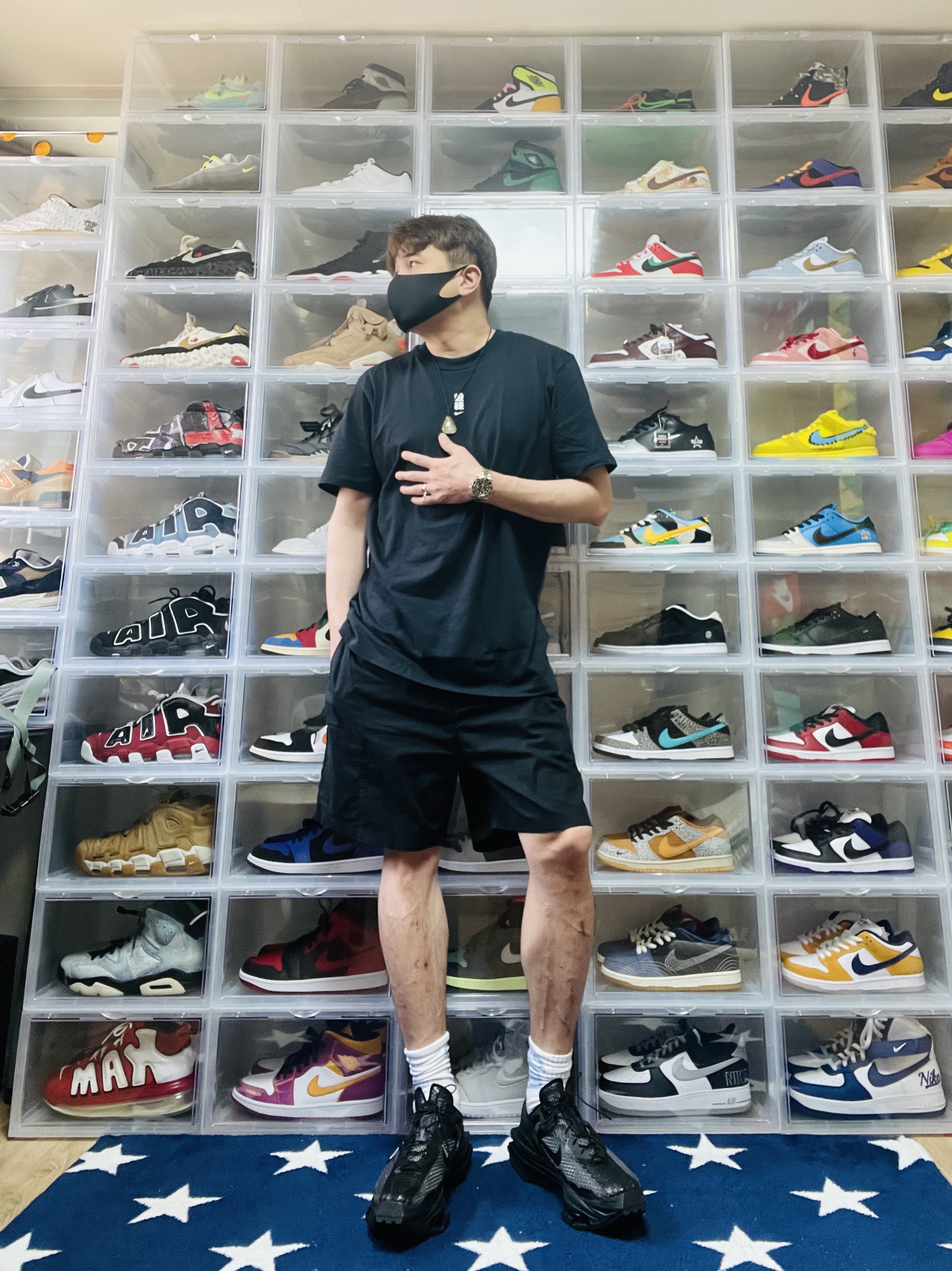 Nike x Matthew M Williams Zoom 004 Triple Black, Nike x Matthew M Williams NRG T-Shirt Black 착용 스타일 - 2