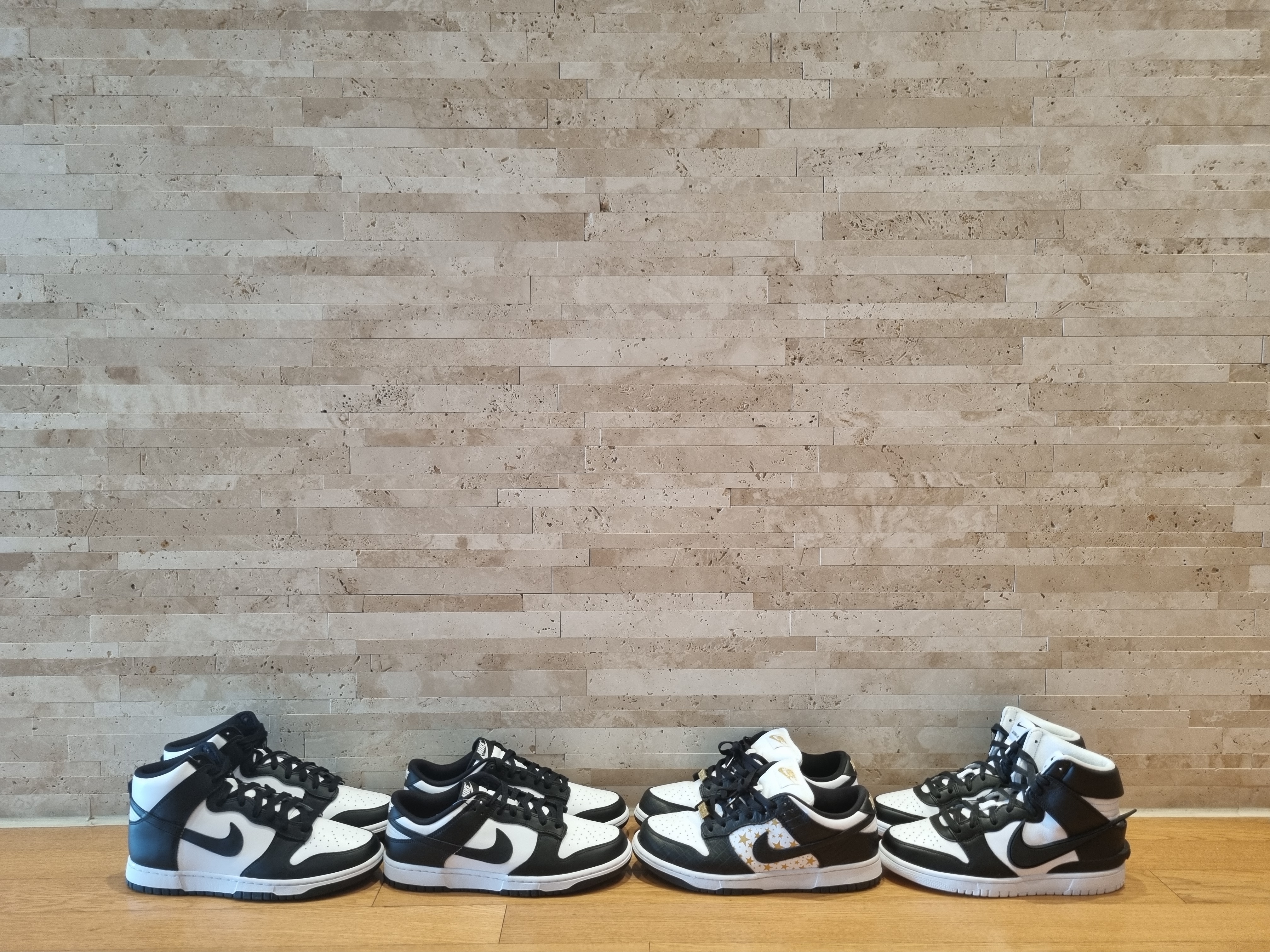 Nike x Supreme SB Dunk Low Black, Nike Dunk Low Retro Black 착용 스타일
