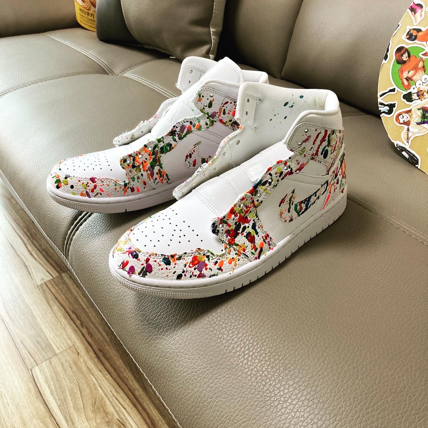 Jordan 1 Mid Triple White 착용 스타일 - 2