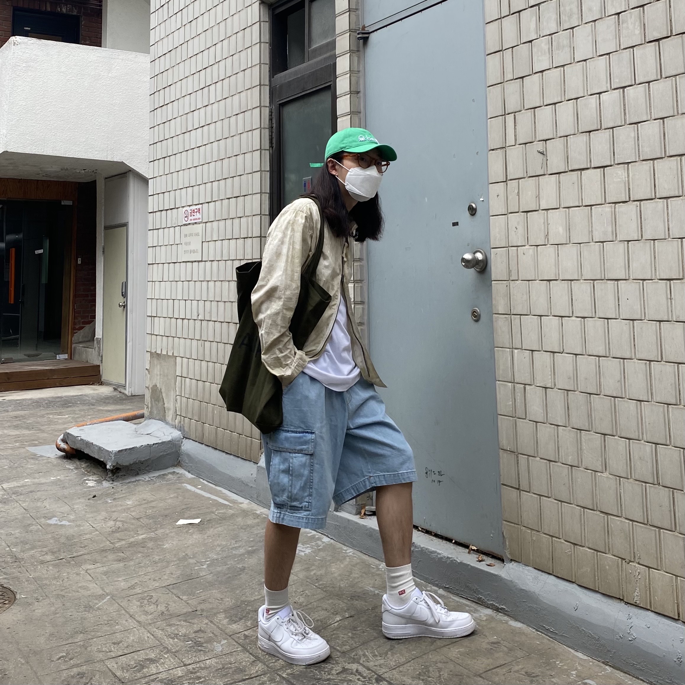 Nike Air Force 1 '07 Low White 착용 스타일