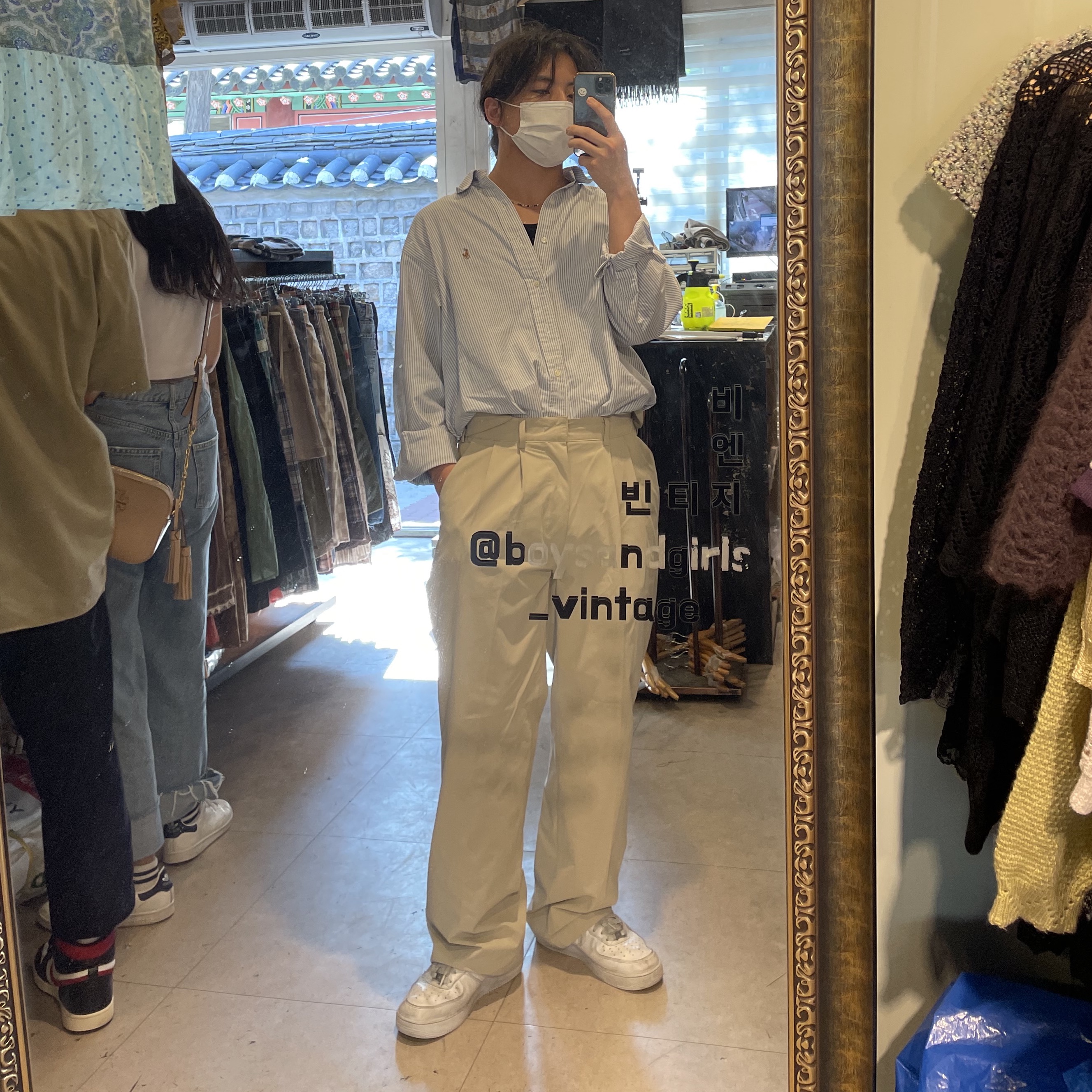 Nike Air Force 1 '07 Low White 착용 스타일