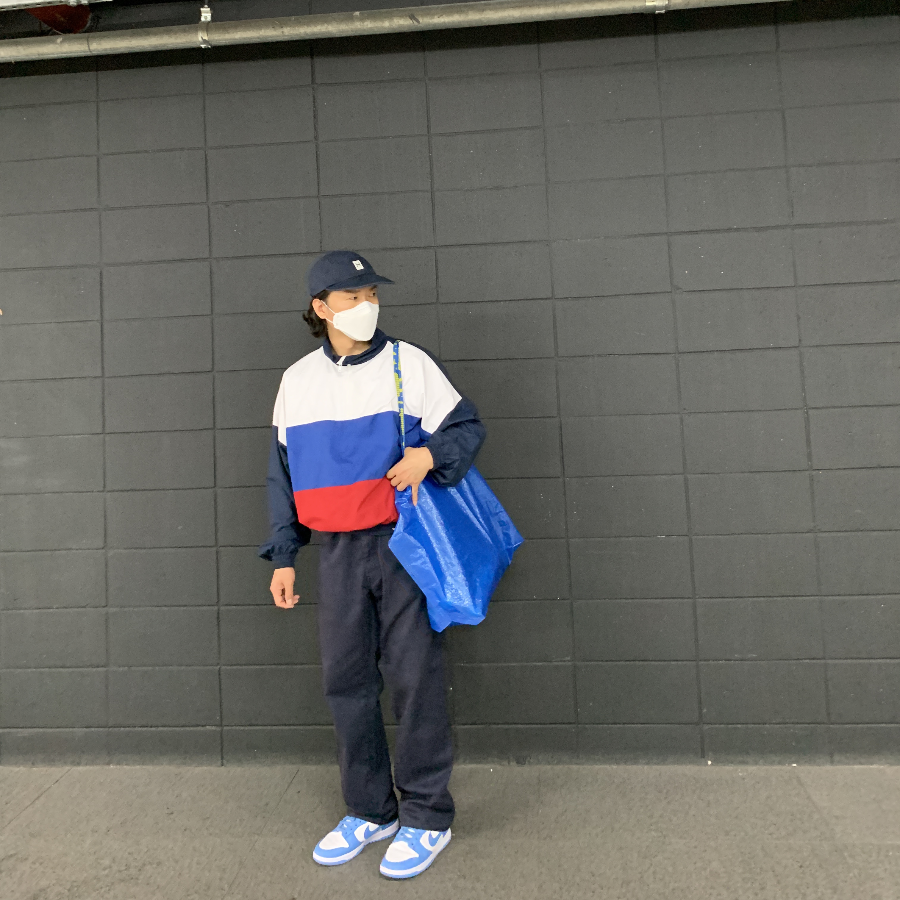Nike Dunk Low Retro University Blue 착용 스타일