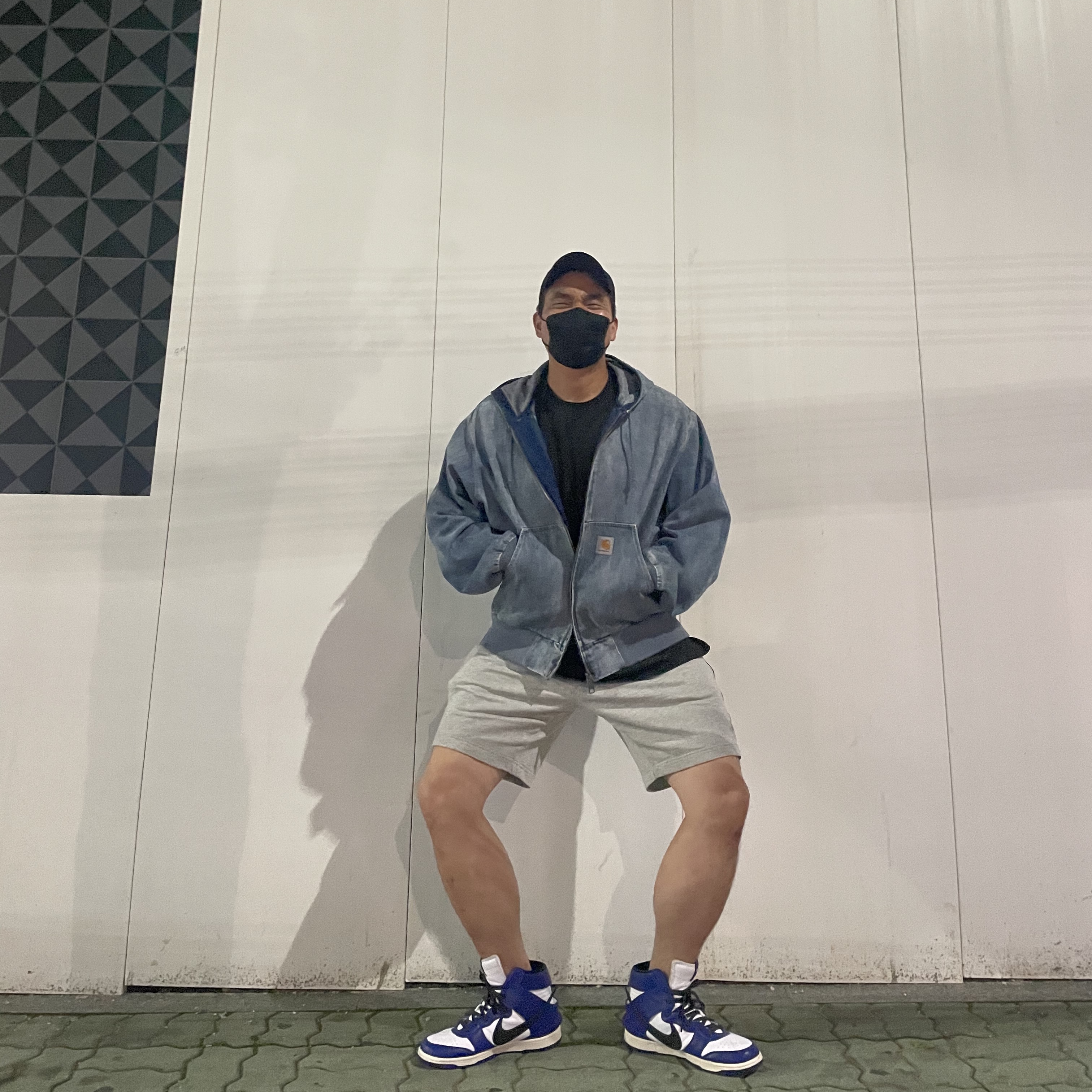 Nike x Ambush Dunk High Deep Royal Blue 착용 스타일 - 1
