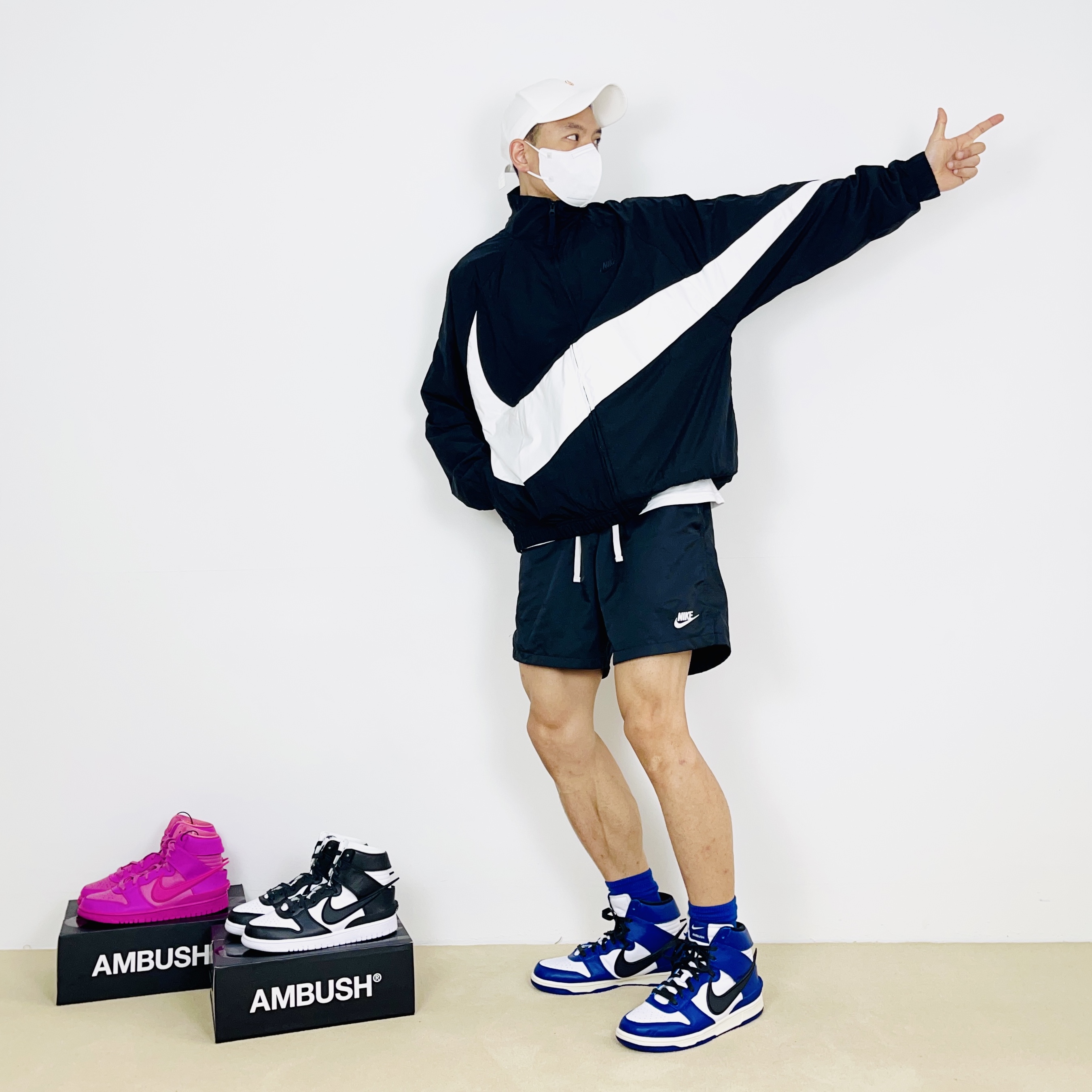 Nike x Ambush Dunk High Cosmic Fuchsia, Nike x Ambush Dunk High Black 착용 스타일 - 1