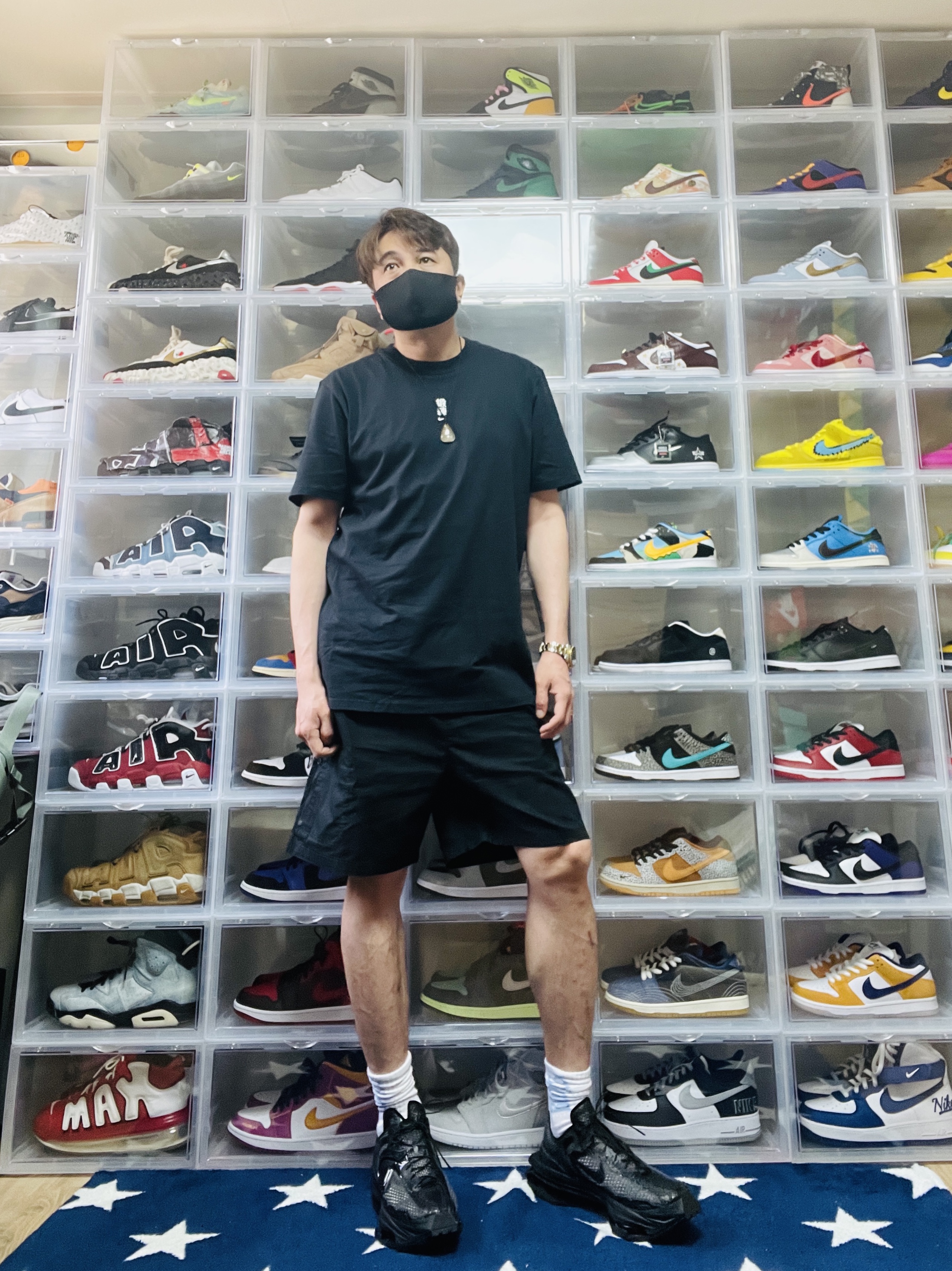 Nike x Matthew M Williams Zoom 004 Triple Black, Nike x Matthew M Williams NRG T-Shirt Black 착용 스타일 - 1
