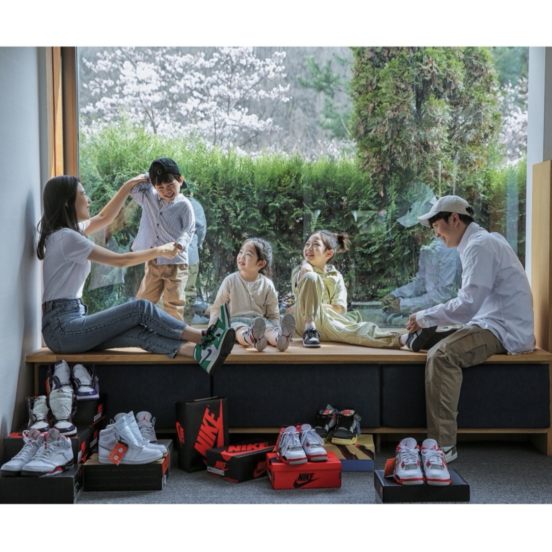 Jordan 5 Retro Fire Red Silver Tongue 2020, Jordan 1 High 85 Neutral Grey 착용 스타일