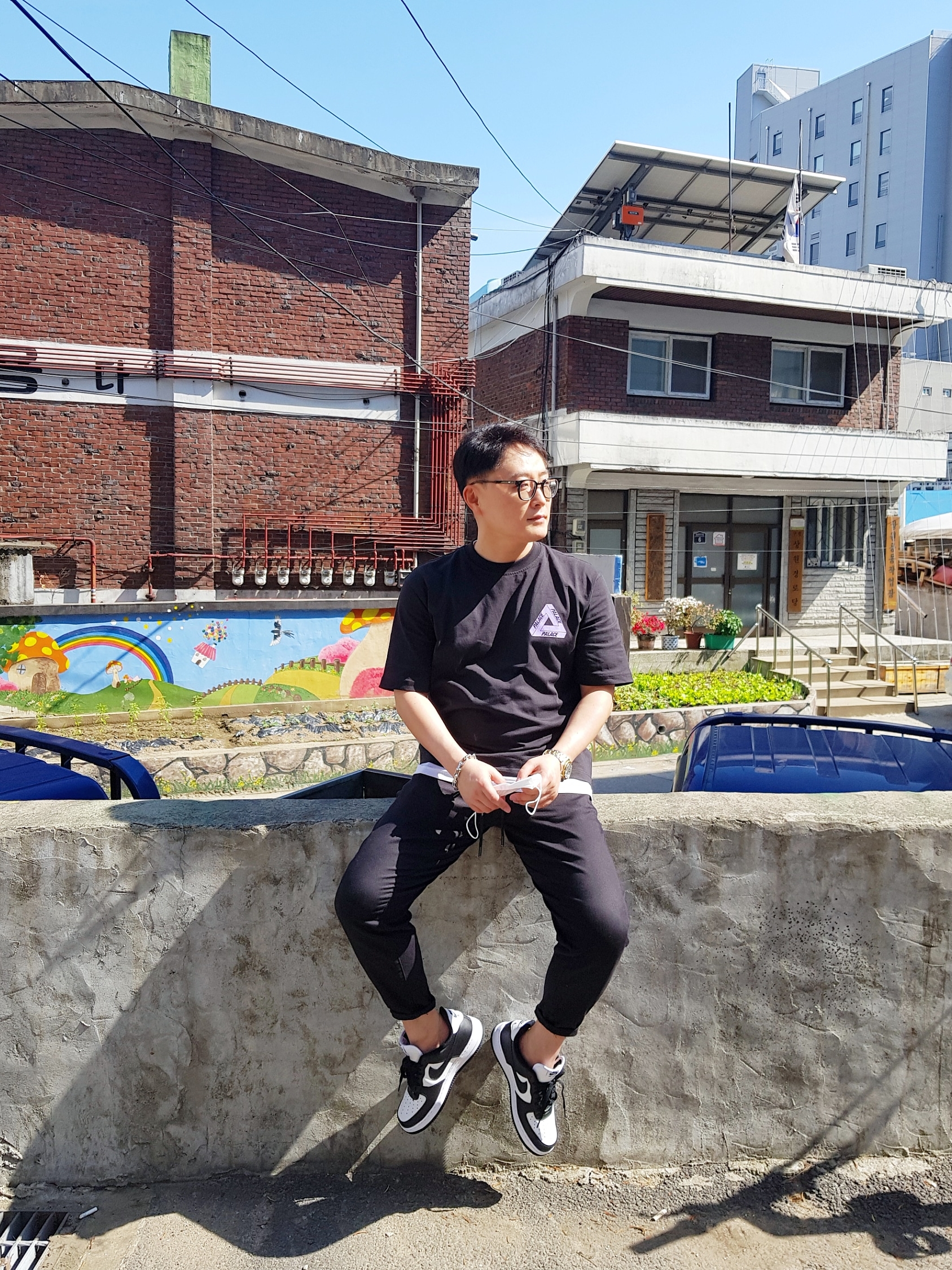 Palace Tri-To-Help T-Shirt Lilac - 20FW, Nike Dunk Low Retro Black 착용 스타일