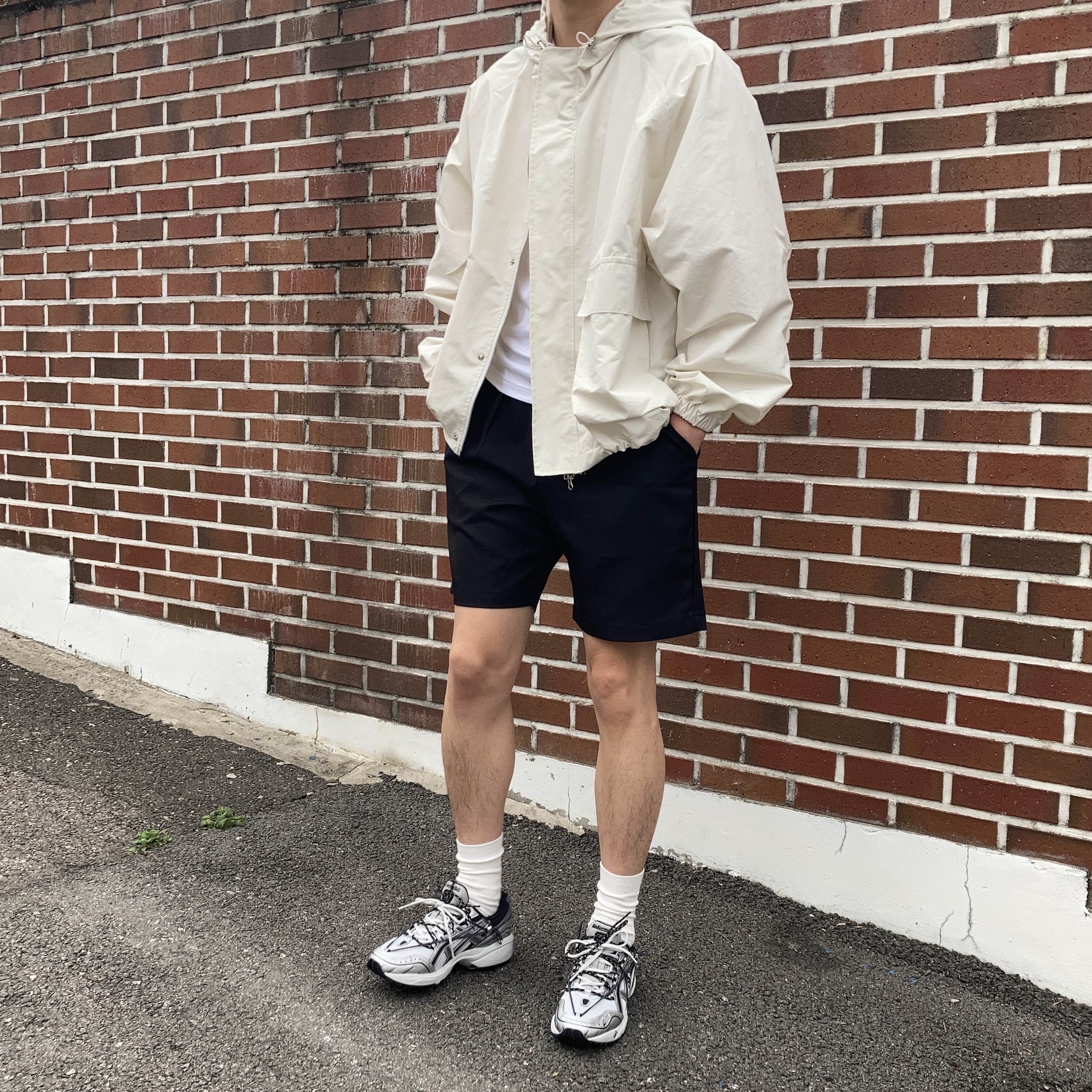 Asics x Andersson Bell Gel-1090 Glacier Grey Silver 착용 스타일