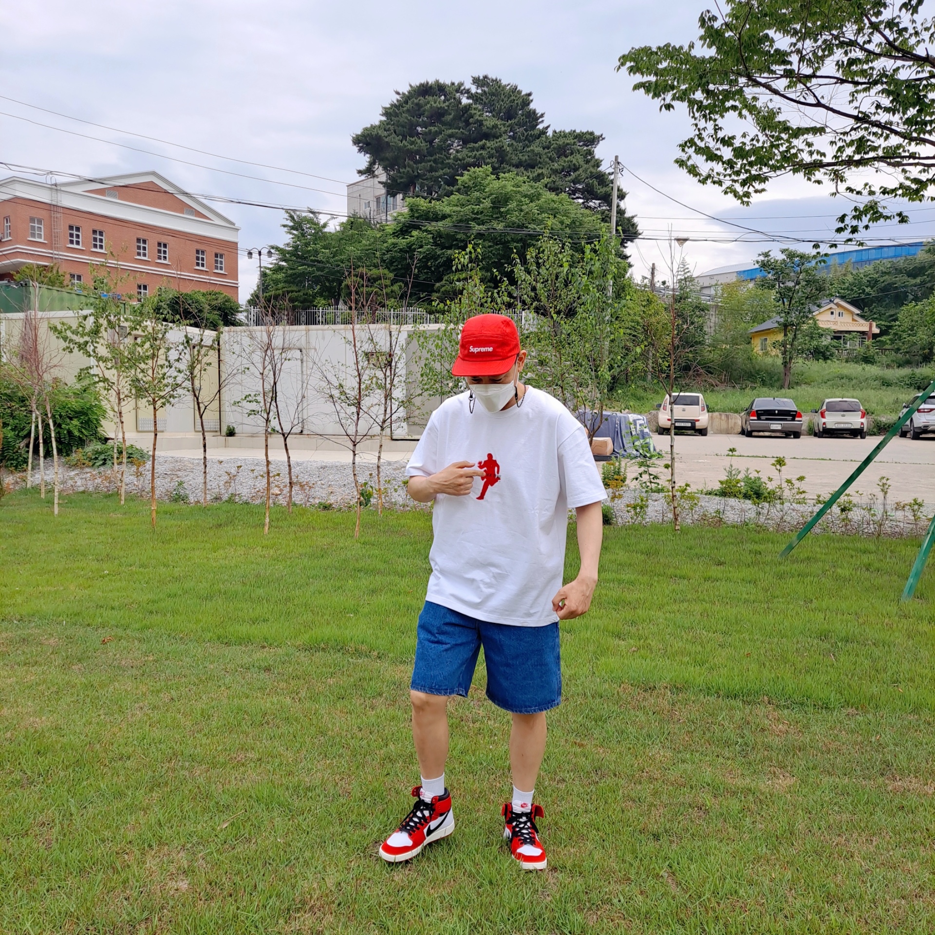 Jordan 1 KO Chicago 2021 착용 스타일 - 4