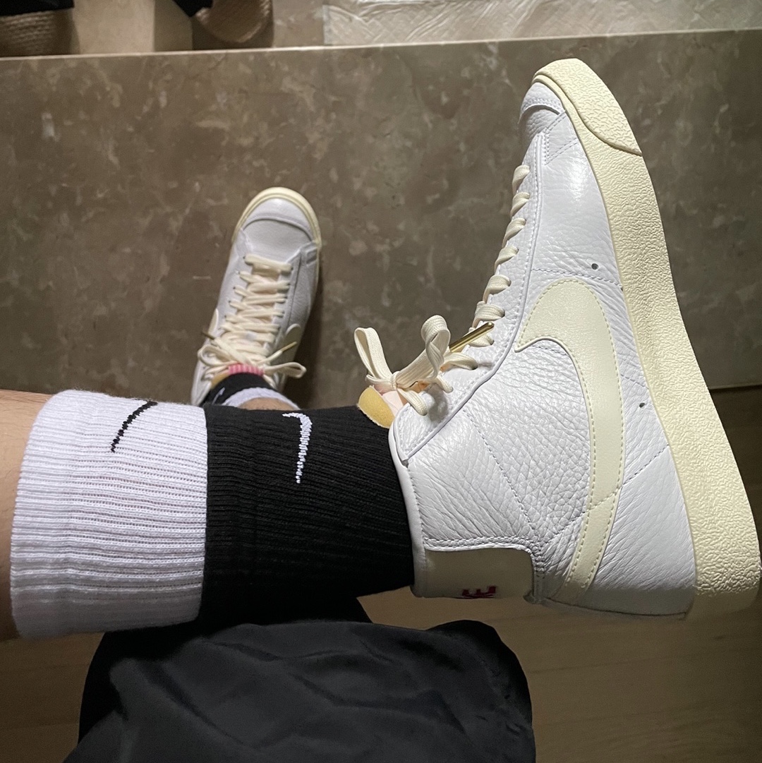 Nike Blazer Mid '77 Vintage Popcorn 착용 스타일