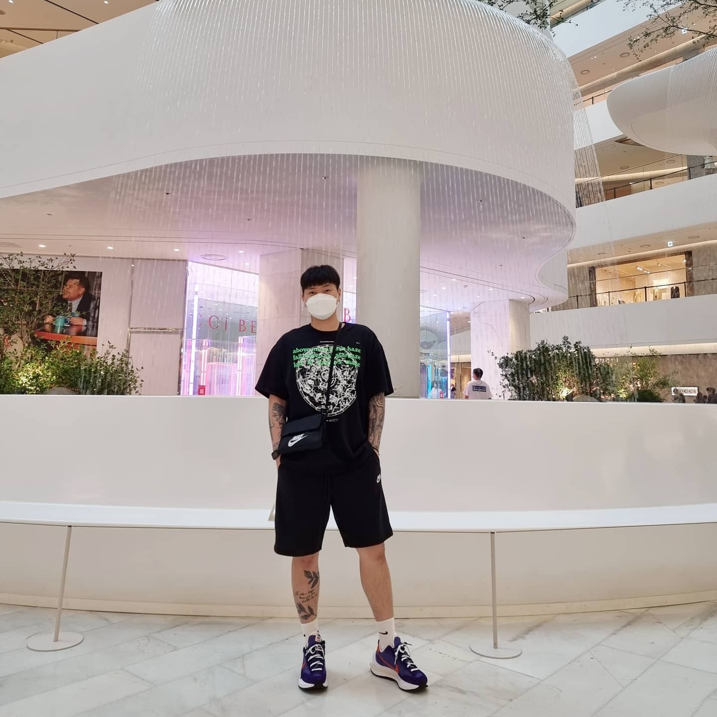 Nike x Sacai VaporWaffle Dark Iris, Nike ACG Stargaze T-Shirt Khaki - US/EU 착용 스타일 - 3