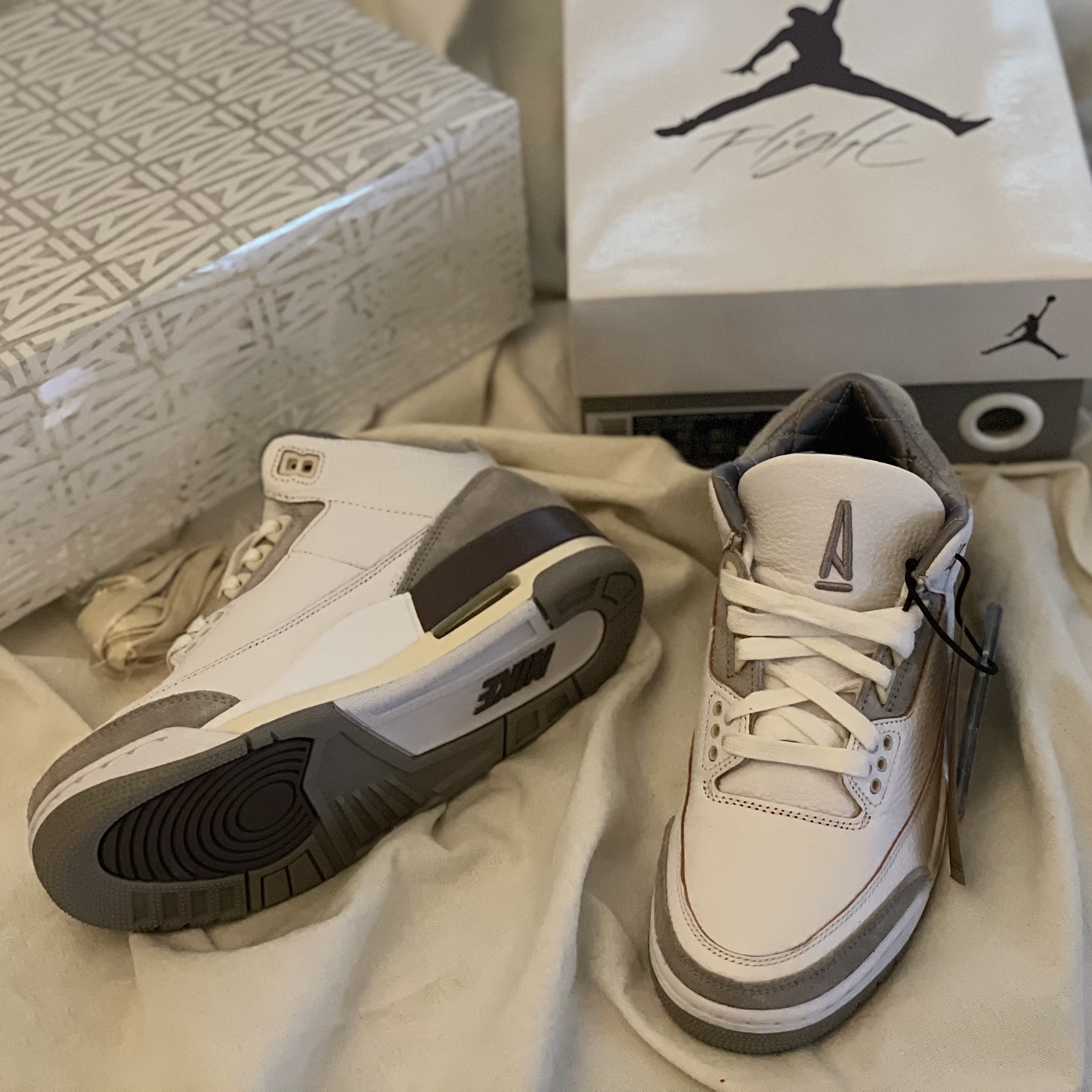 (W) Jordan 3 x A Ma Maniere Retro SP 착용 스타일 - 2