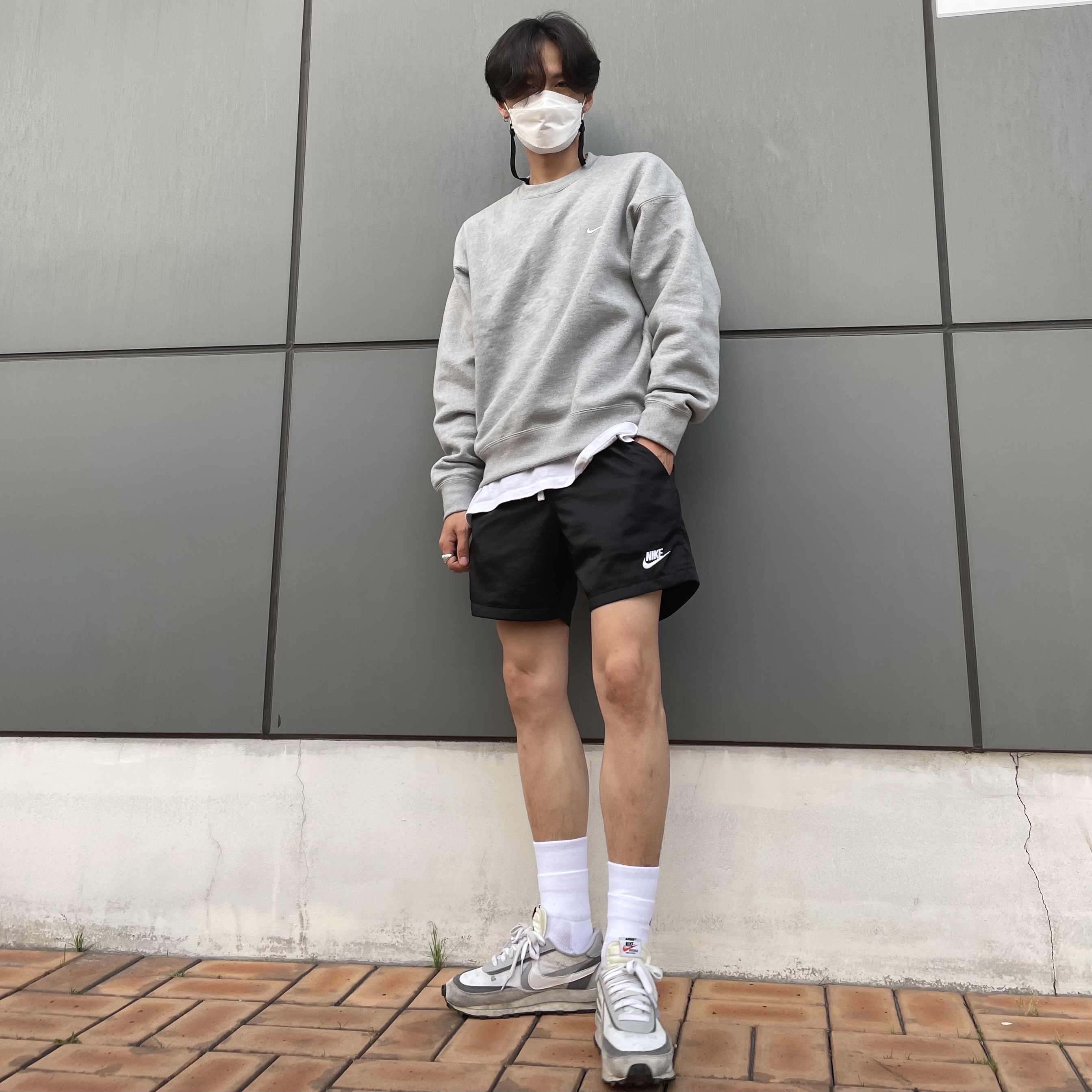Nike x Matthew M Williams NRG Socks White, Nike x Sacai LDWaffle Summit White 착용 스타일 - 2