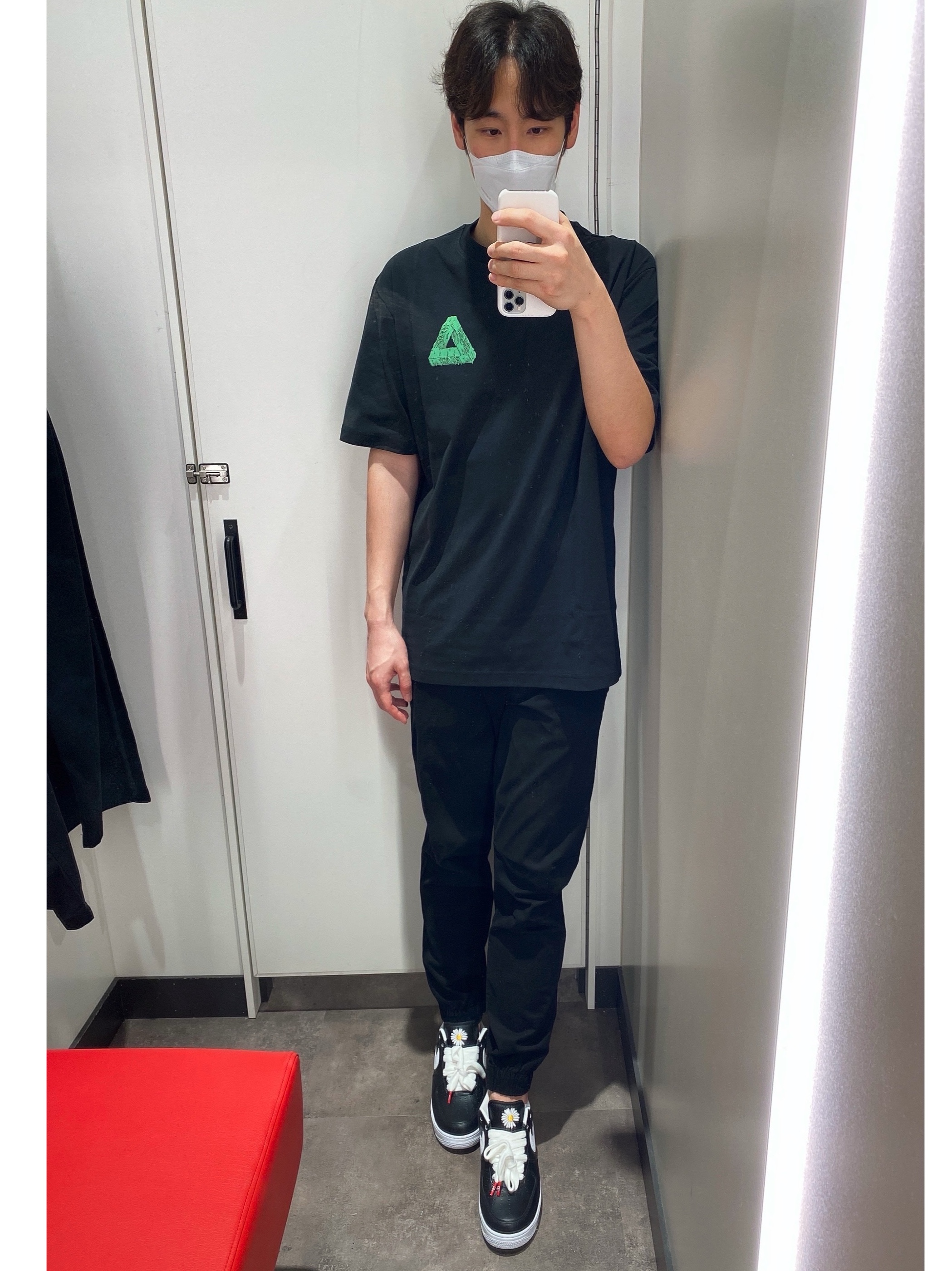 Palace Tri-Slime T-Shirt Black - 21SS, Nike x Peaceminusone Air Force 1 Low Para-Noise 착용 스타일 - 1