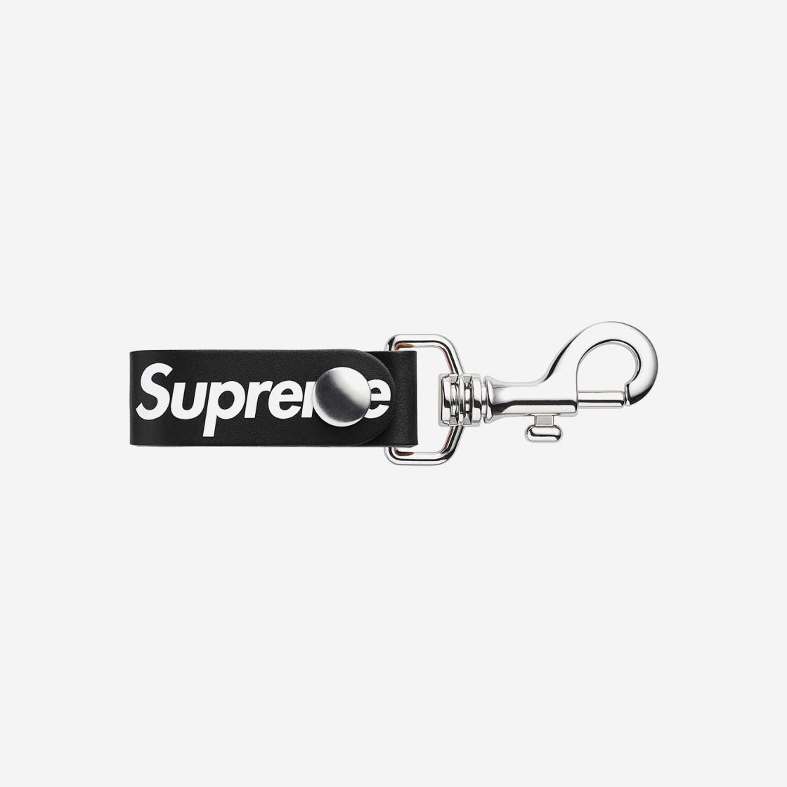 Supreme Leather Key Loop Black - 21SS 상세 이미지 1