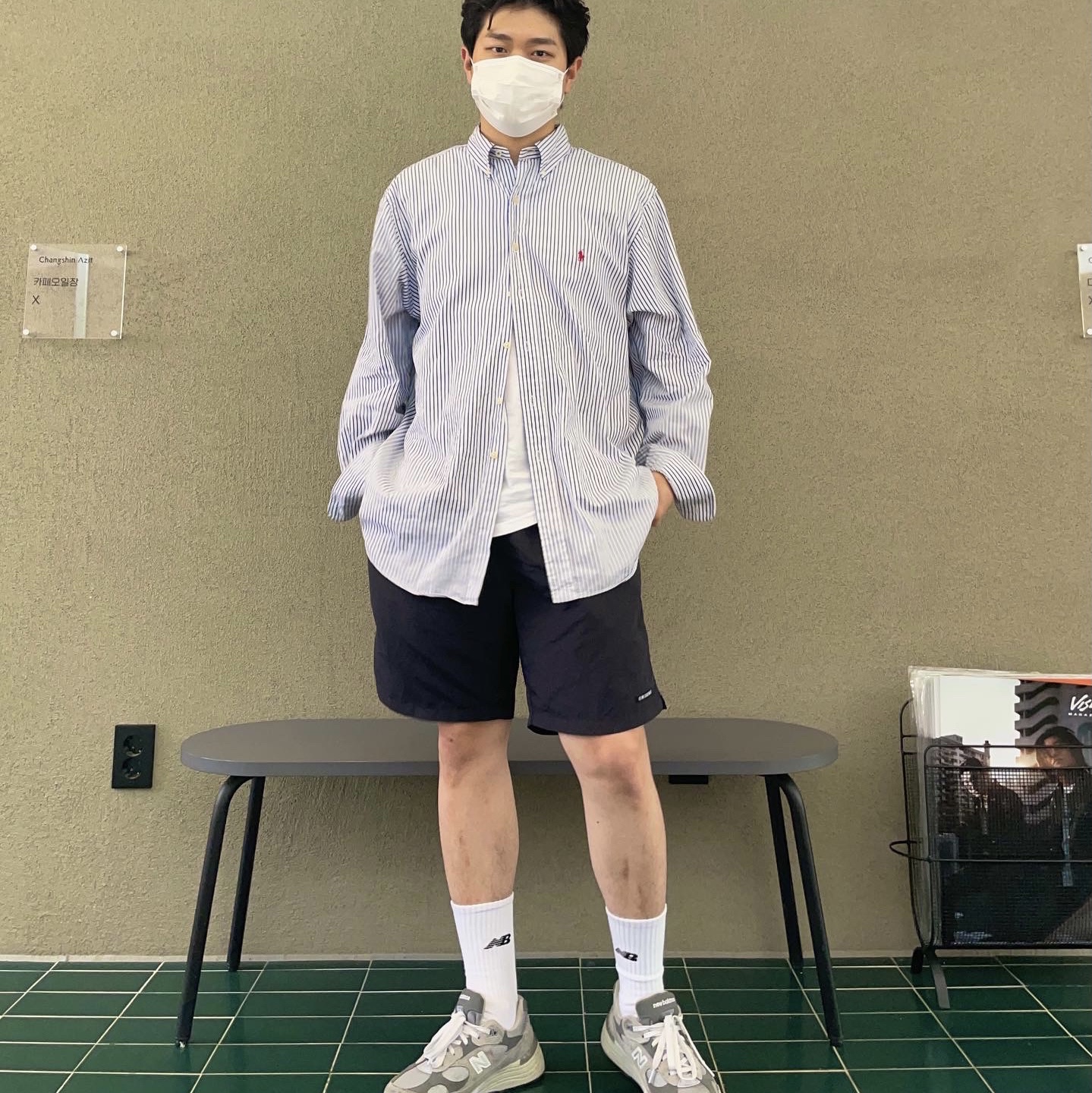 New Balance 992 Made in USA Grey - D Standard 착용 스타일