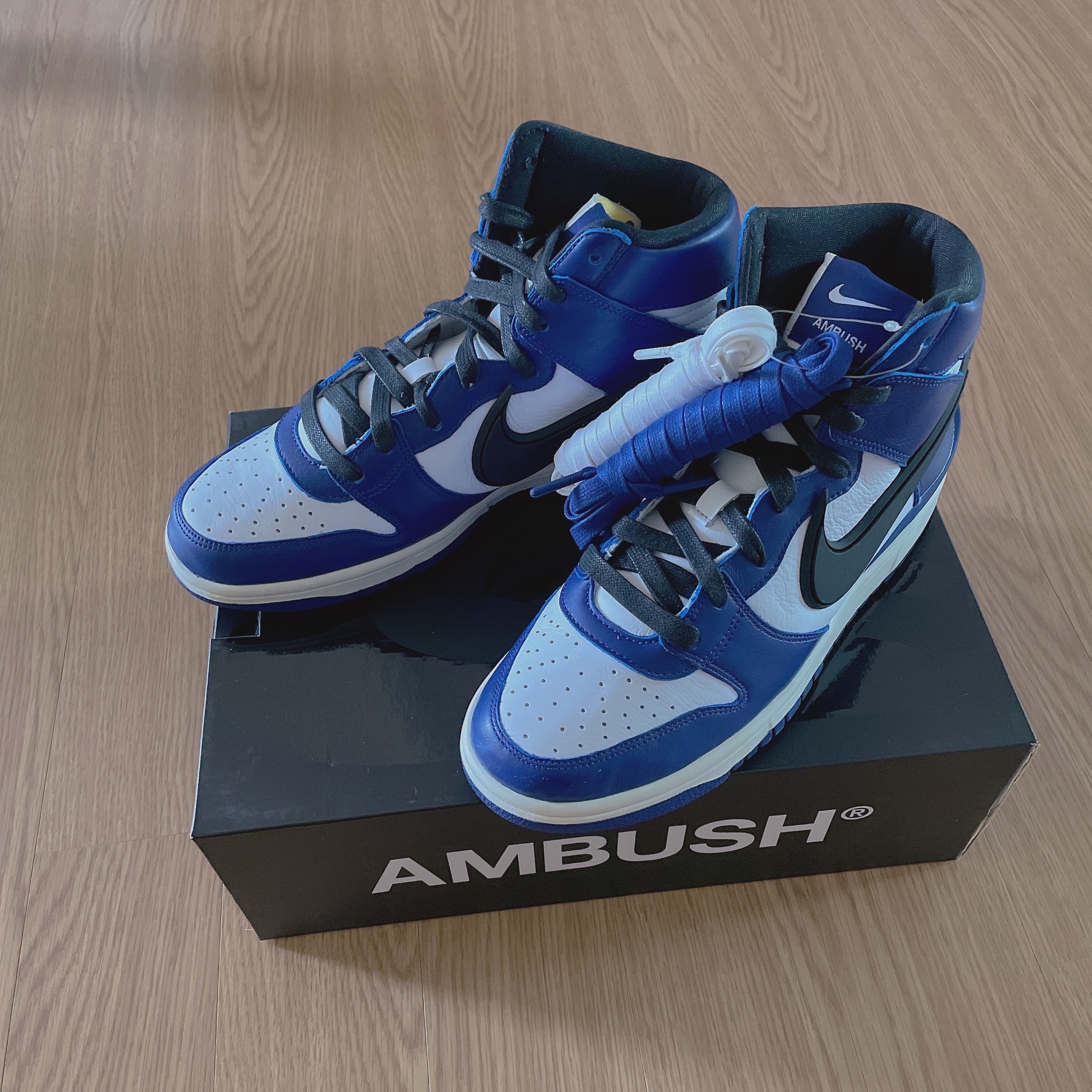 Nike x Ambush Dunk High Deep Royal Blue 착용 스타일 - 1