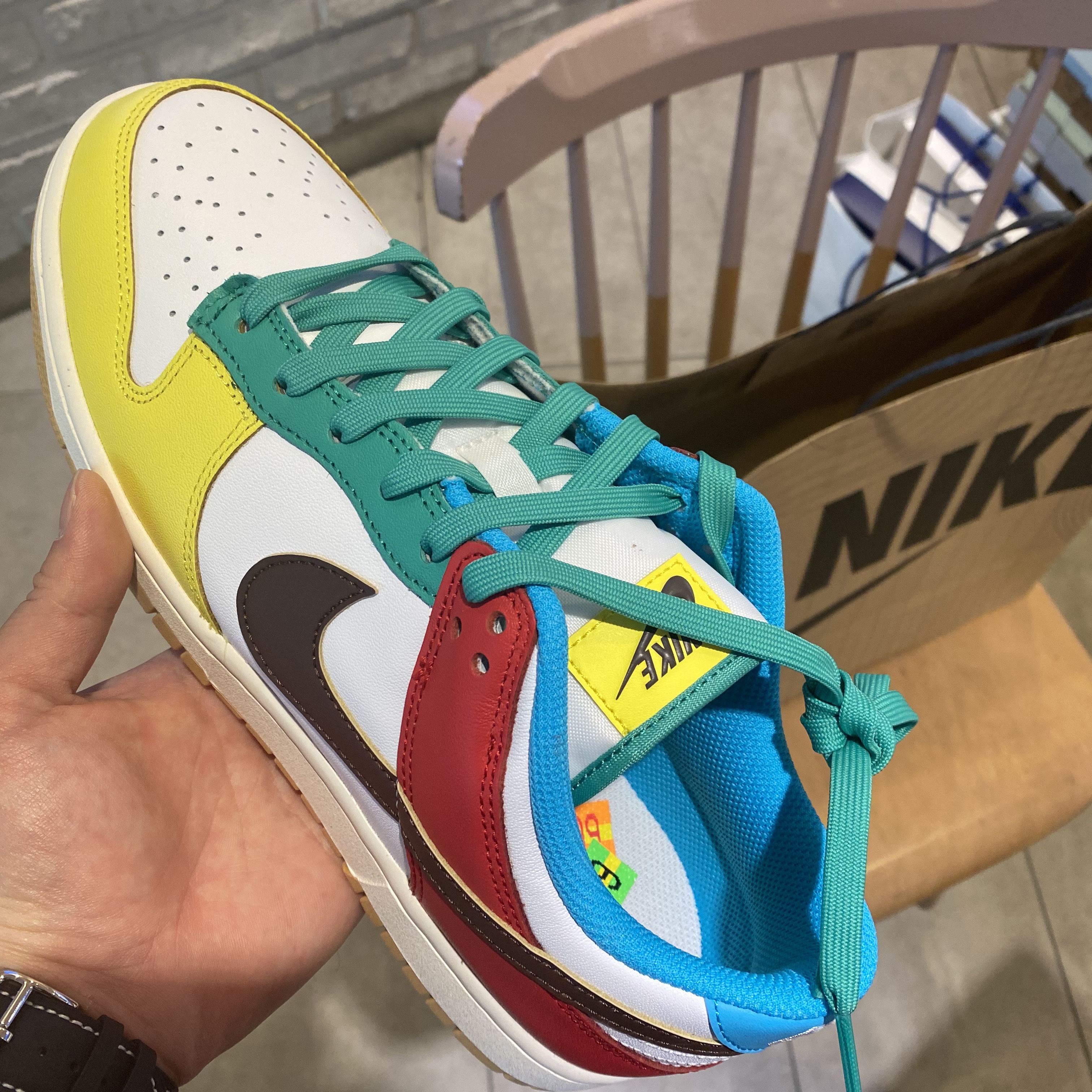 Nike Dunk Low SE Free.99 White 착용 스타일 - 2