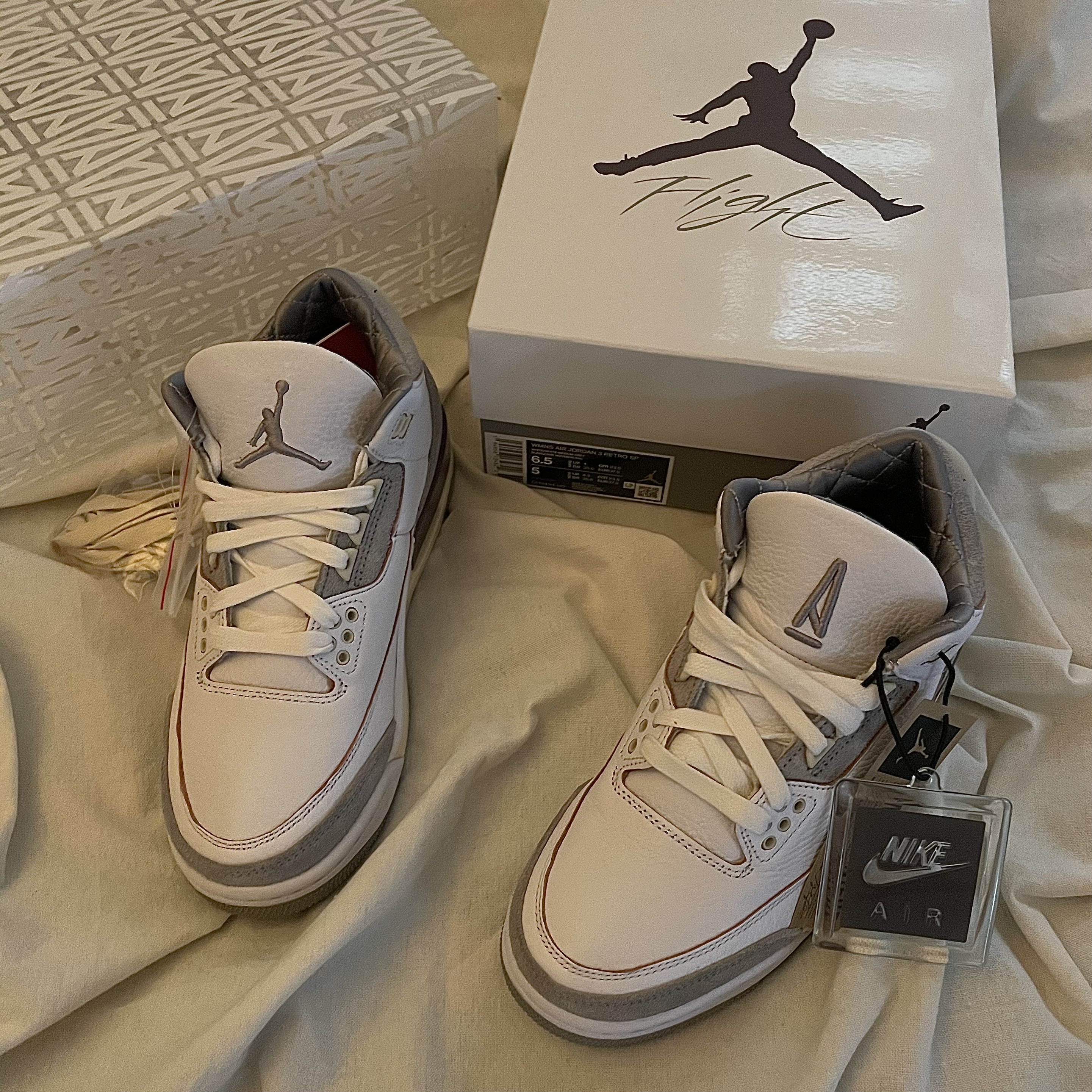 (W) Jordan 3 x A Ma Maniere Retro SP 착용 스타일 - 1