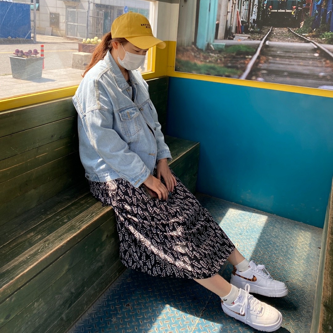 (W) Nike Air Force 1 Pixel SE Leopard 착용 스타일 - 2