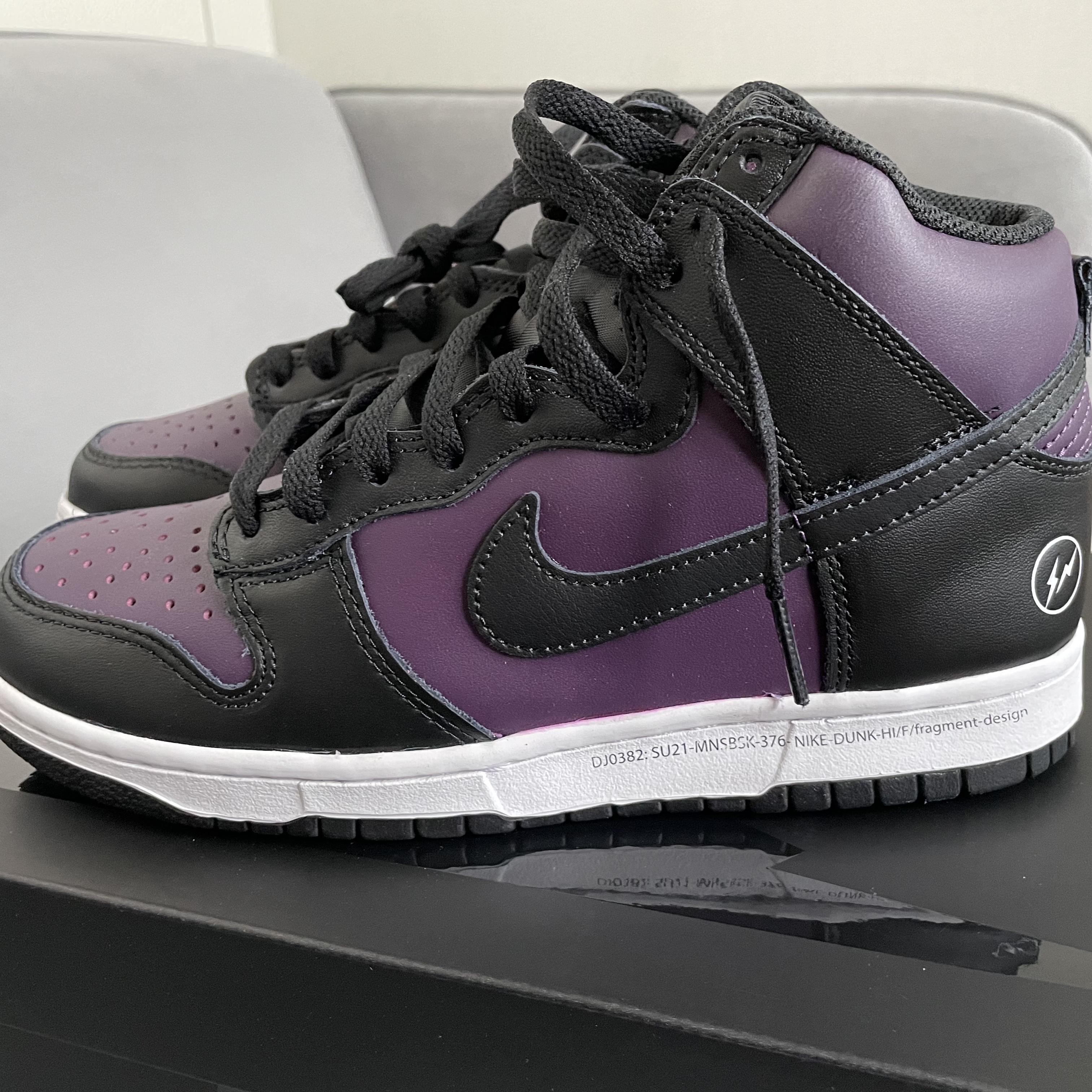 Nike x Fragment Dunk High Black 착용 스타일