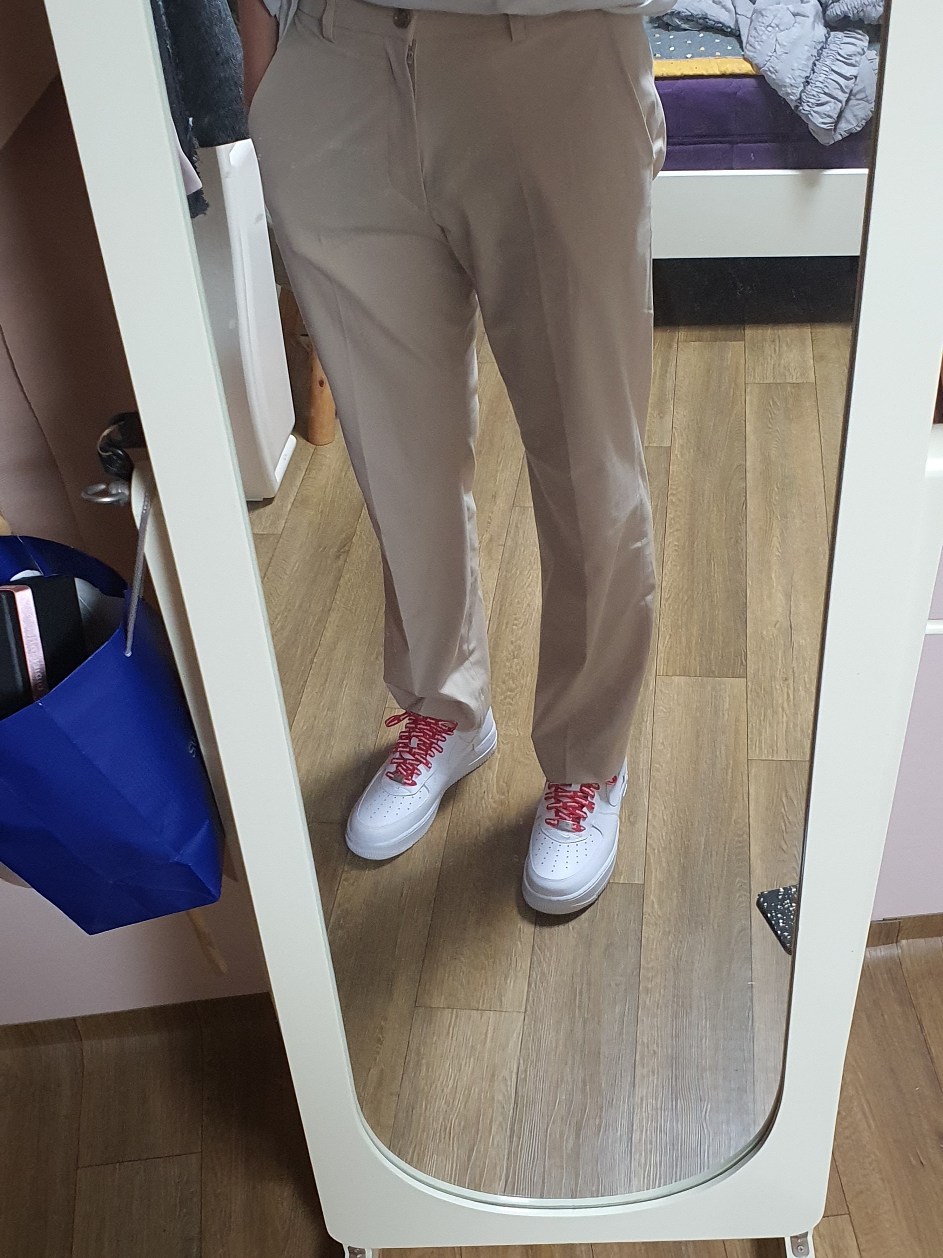 Nike x Supreme Air Force 1 Low White 착용 스타일 - 2