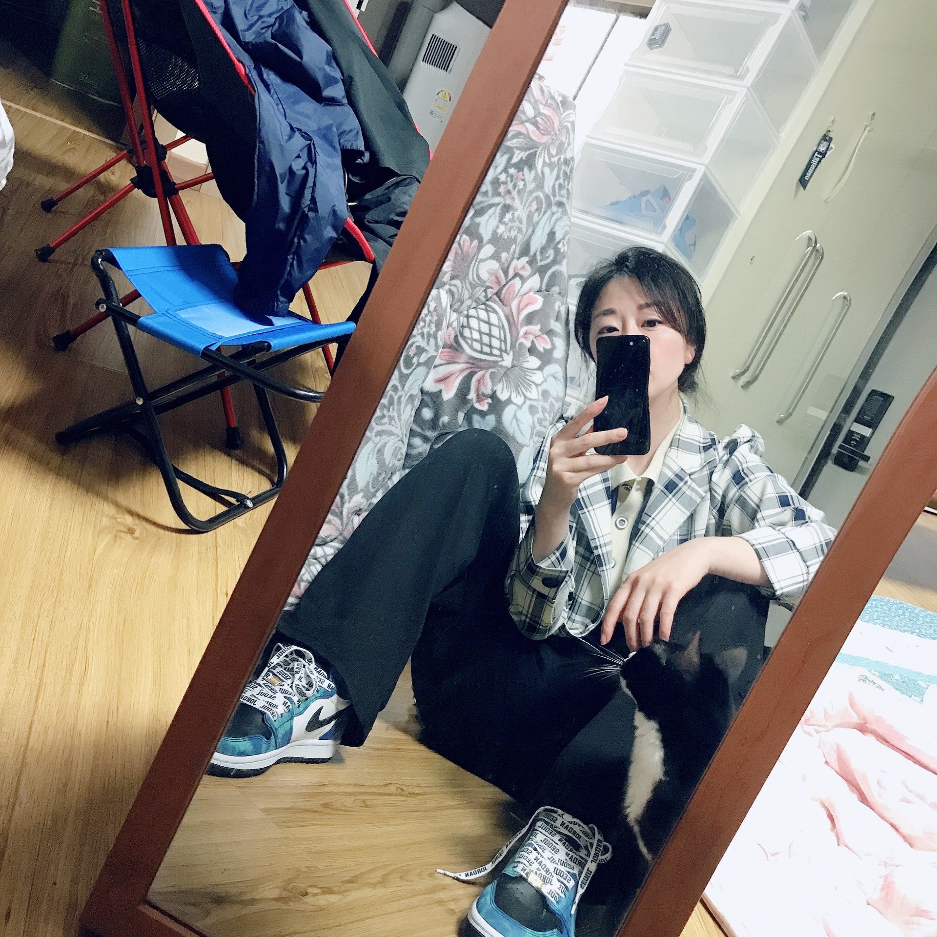 (W) Jordan 1 Retro High Tie-Dye 착용 스타일