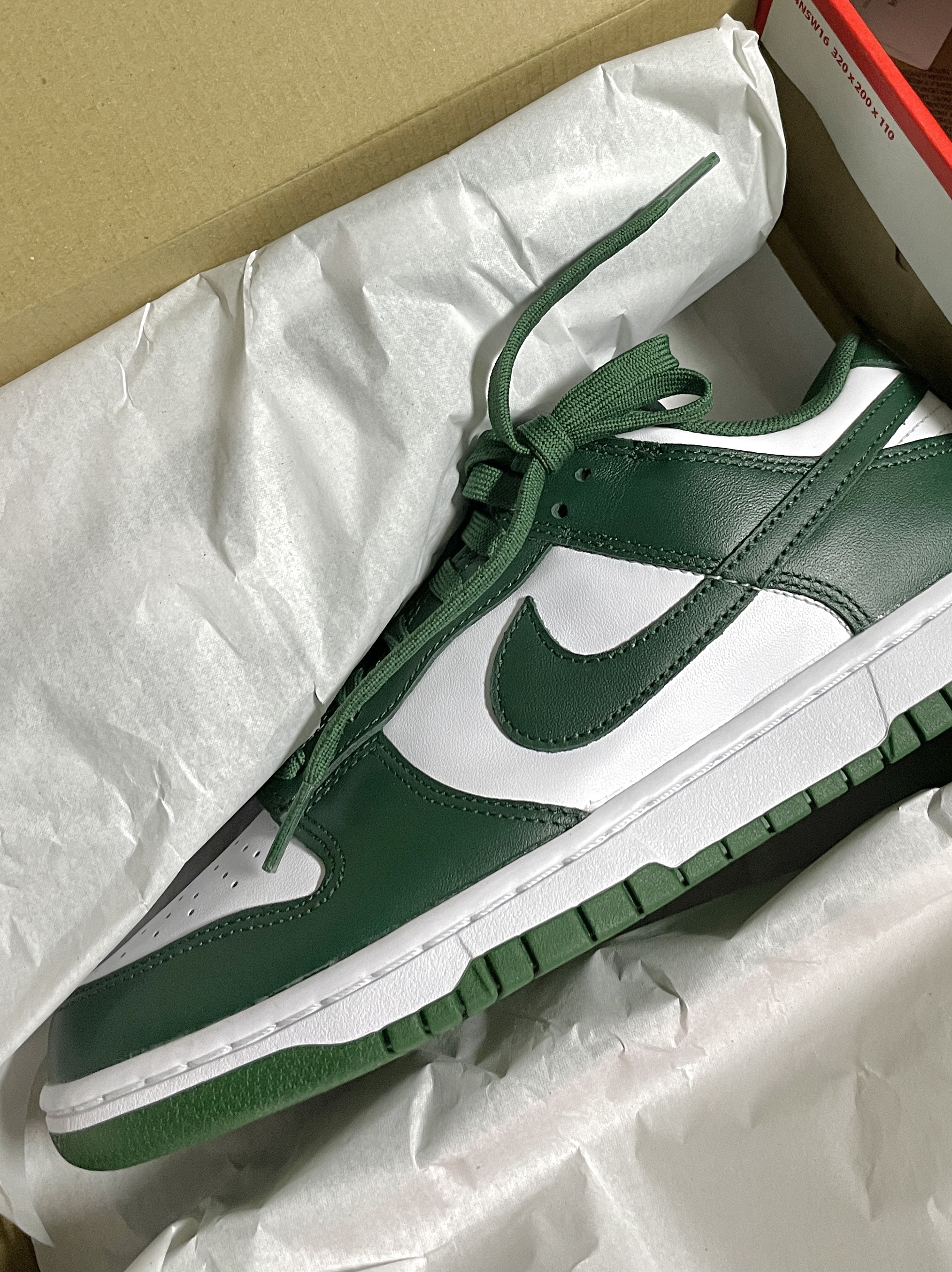 Nike Dunk Low Retro Varsity Green 착용 스타일
