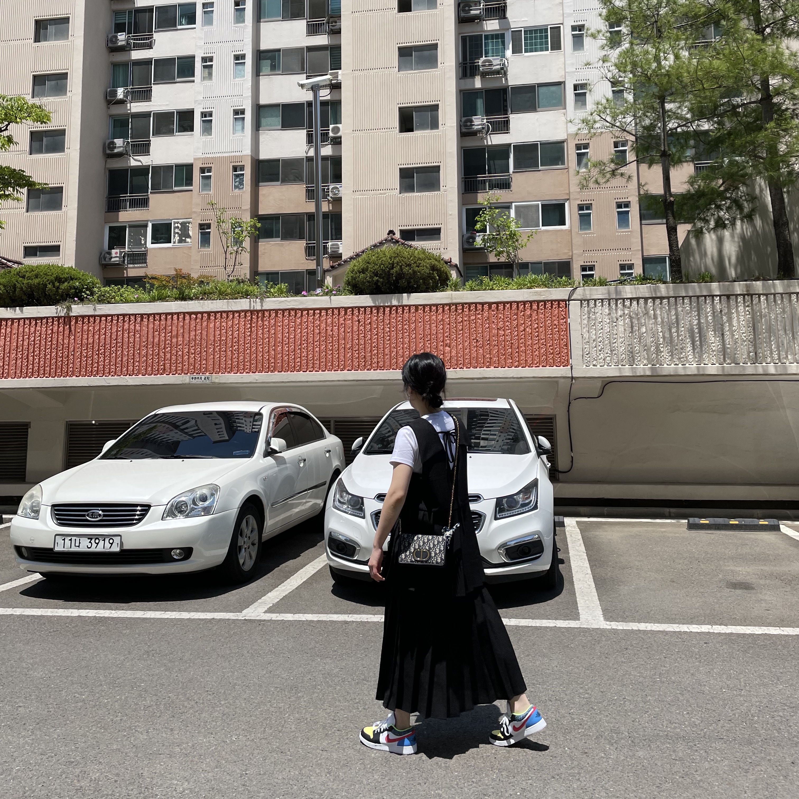 (GS) Jordan 1 Low Light Fusion Red 착용 스타일