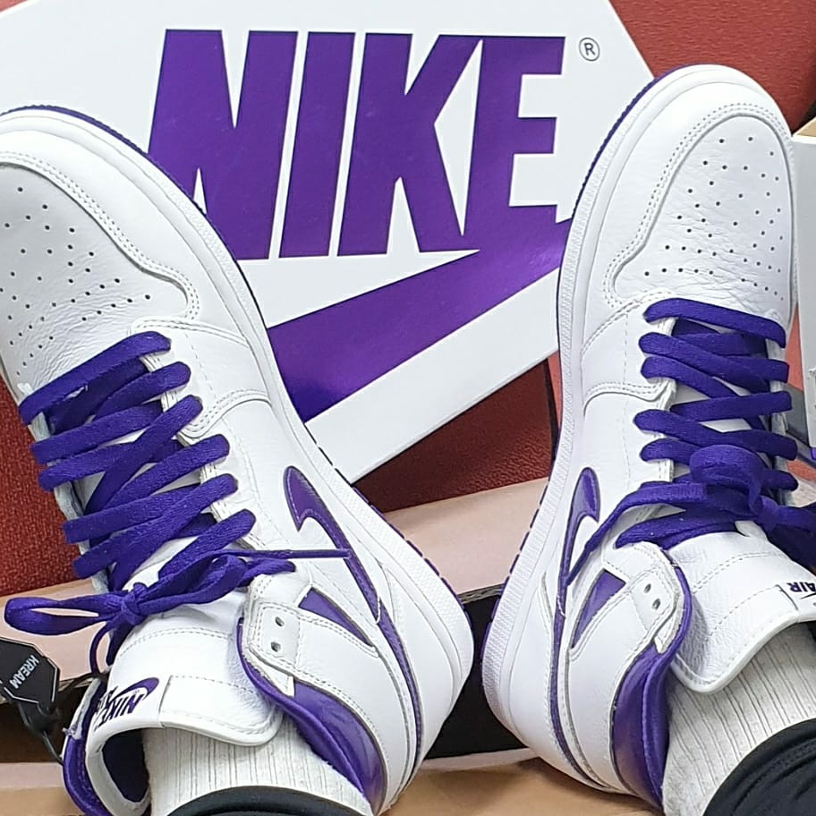 (W) Jordan 1 High OG Court Purple 착용 스타일