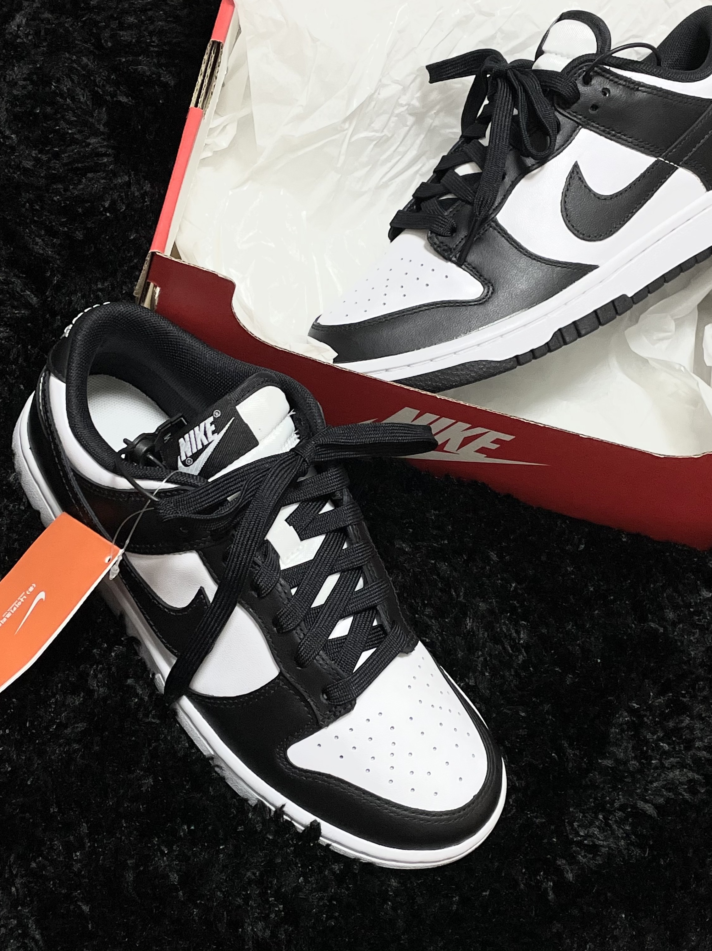 Nike Dunk Low Retro Black 착용 스타일 - 4