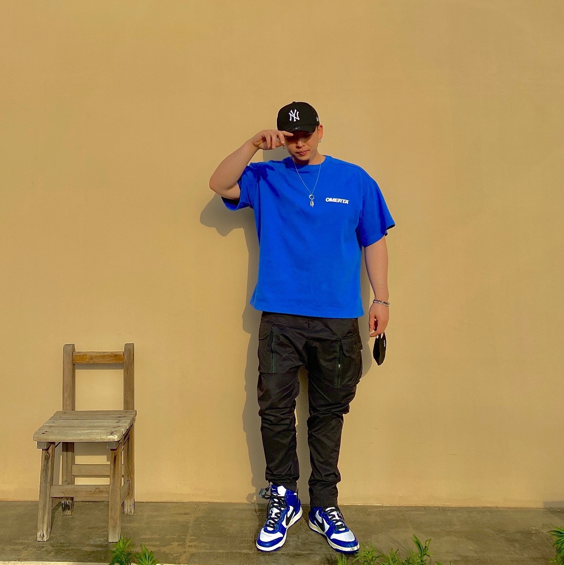 Nike x Ambush Dunk High Deep Royal Blue 착용 스타일