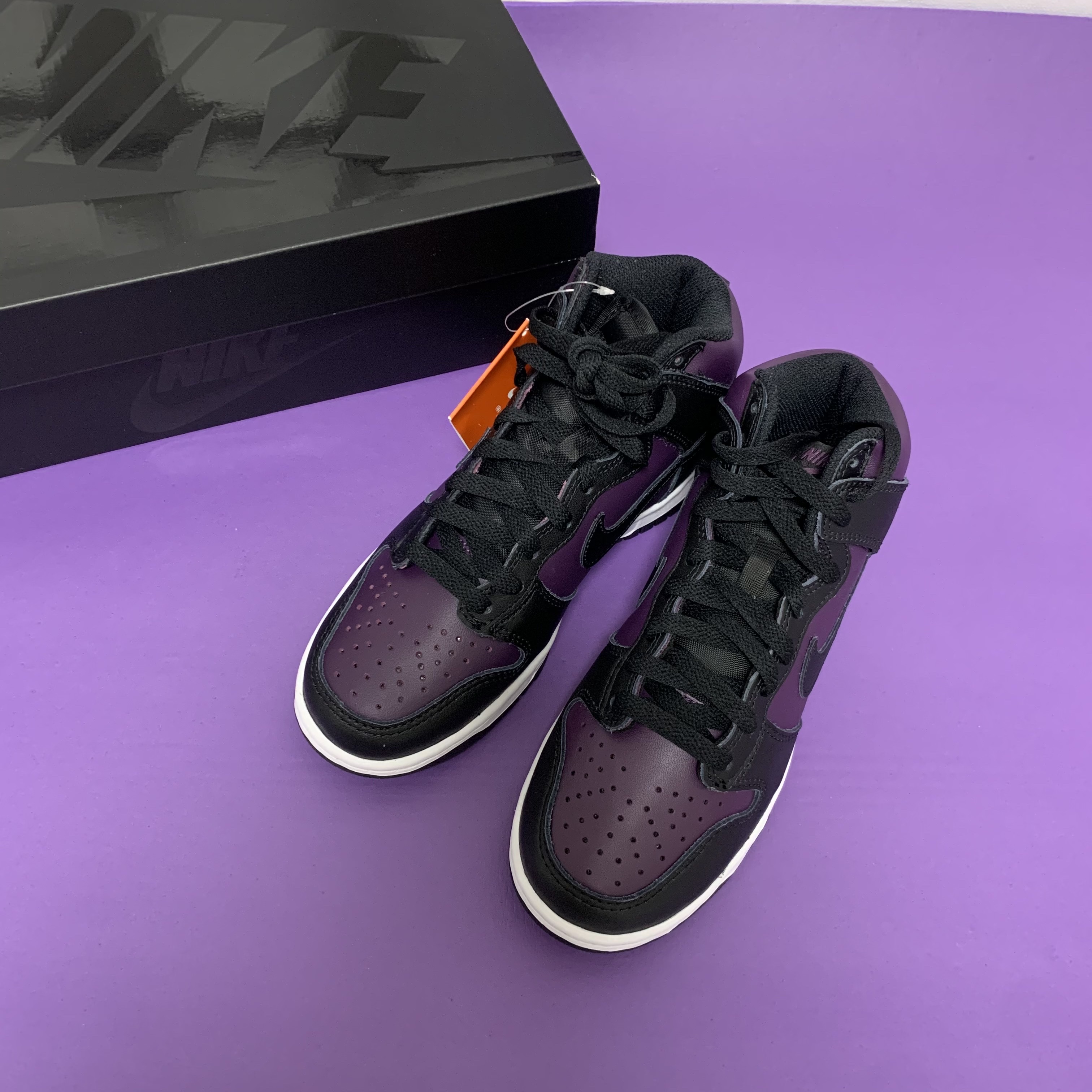 Nike x Fragment Dunk High Black 착용 스타일 - 2